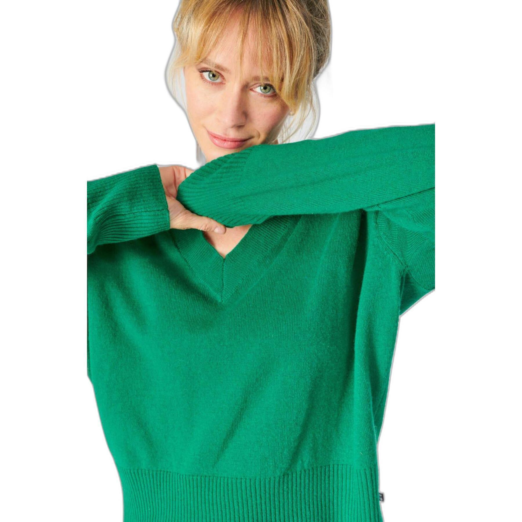 Women's cashmere blend sweater Le Temps des cerises Martie
