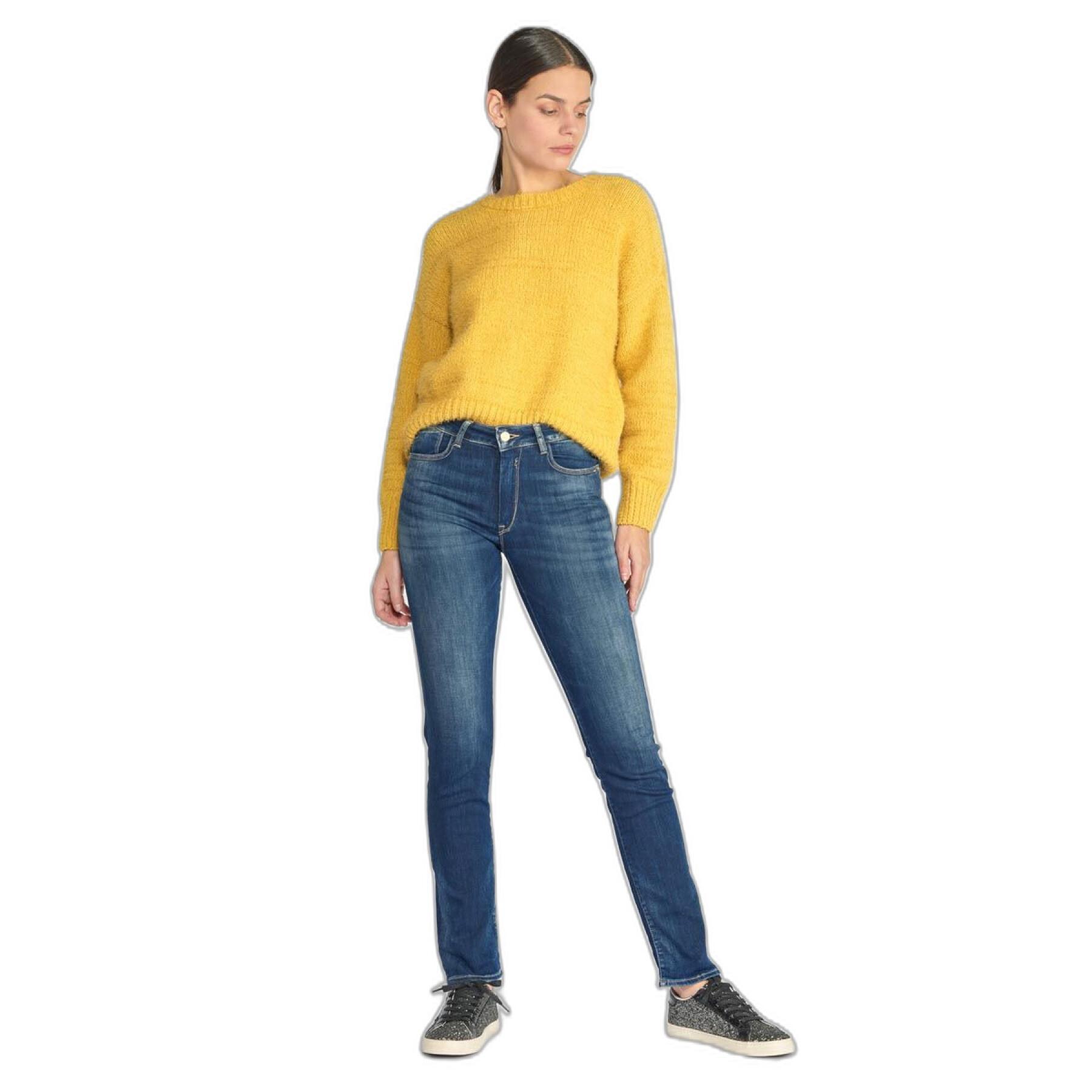 Women's regular high waist jeans Le Temps des cerises Casal Pulp N°2