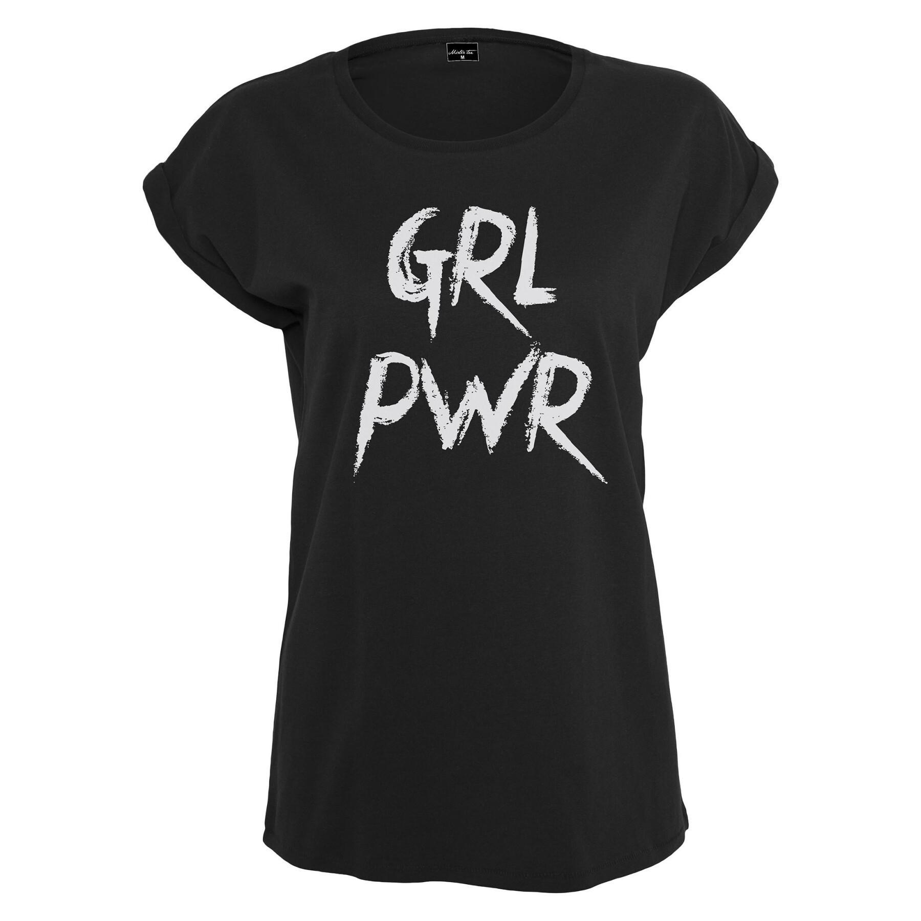 Women's large size T-shirt Mister Tee GRL PWR