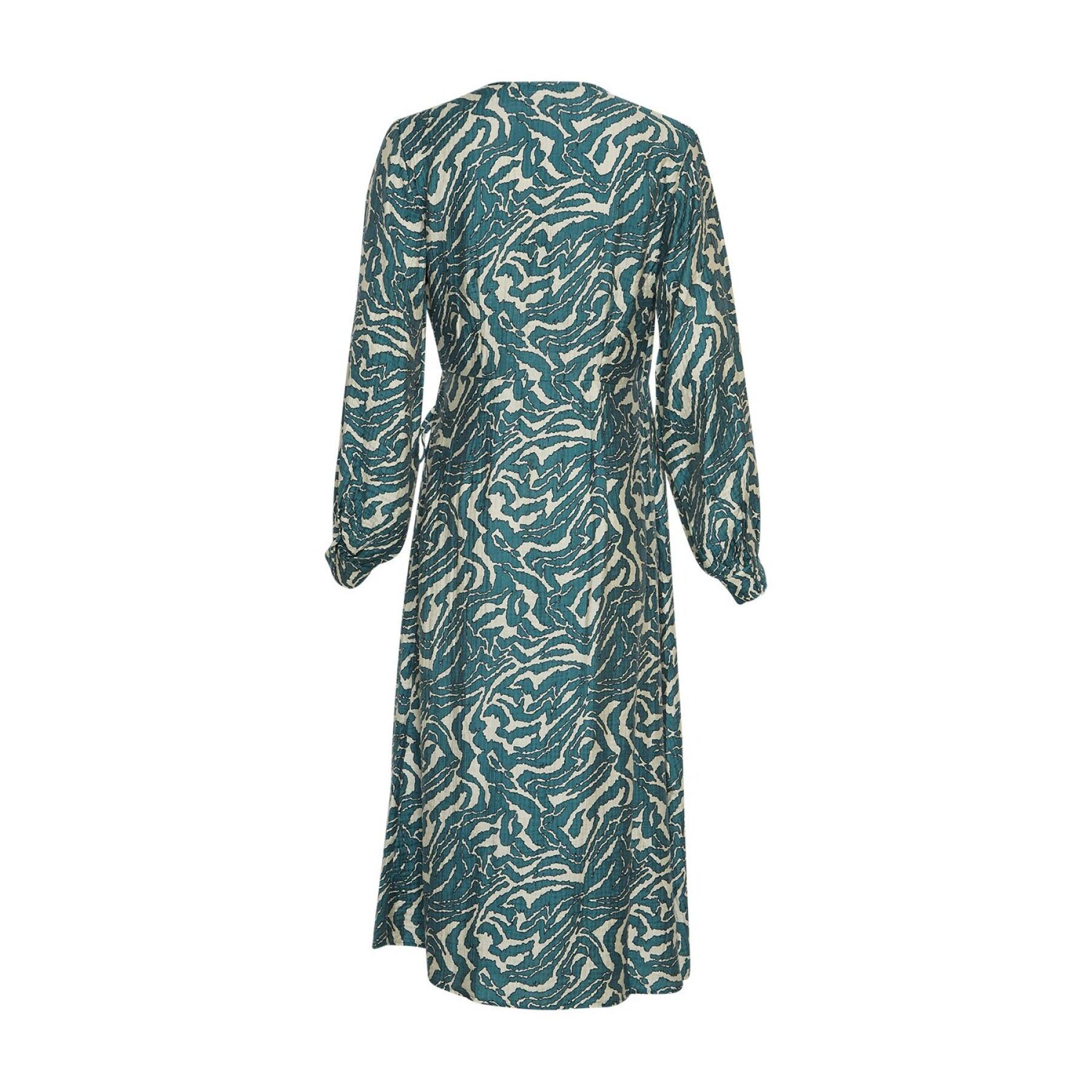 Wrap dress for women Moss Copenhagen Zaneta AOP
