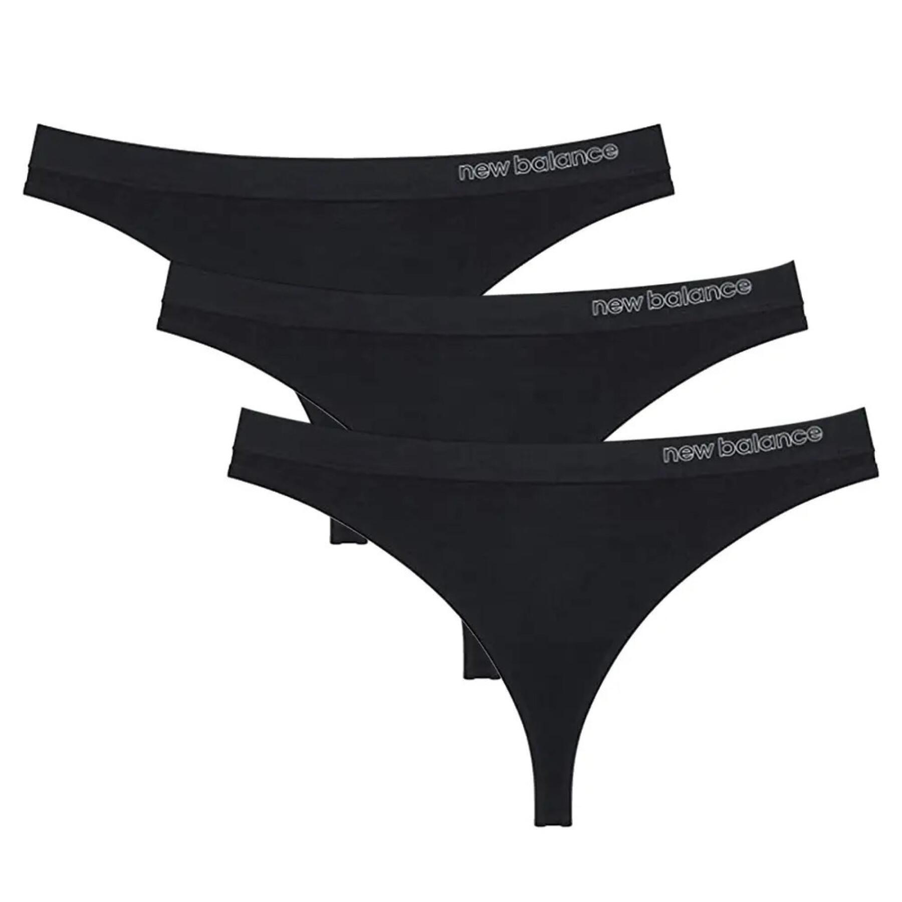 Set of 3 seamless thongs for women New Balance
