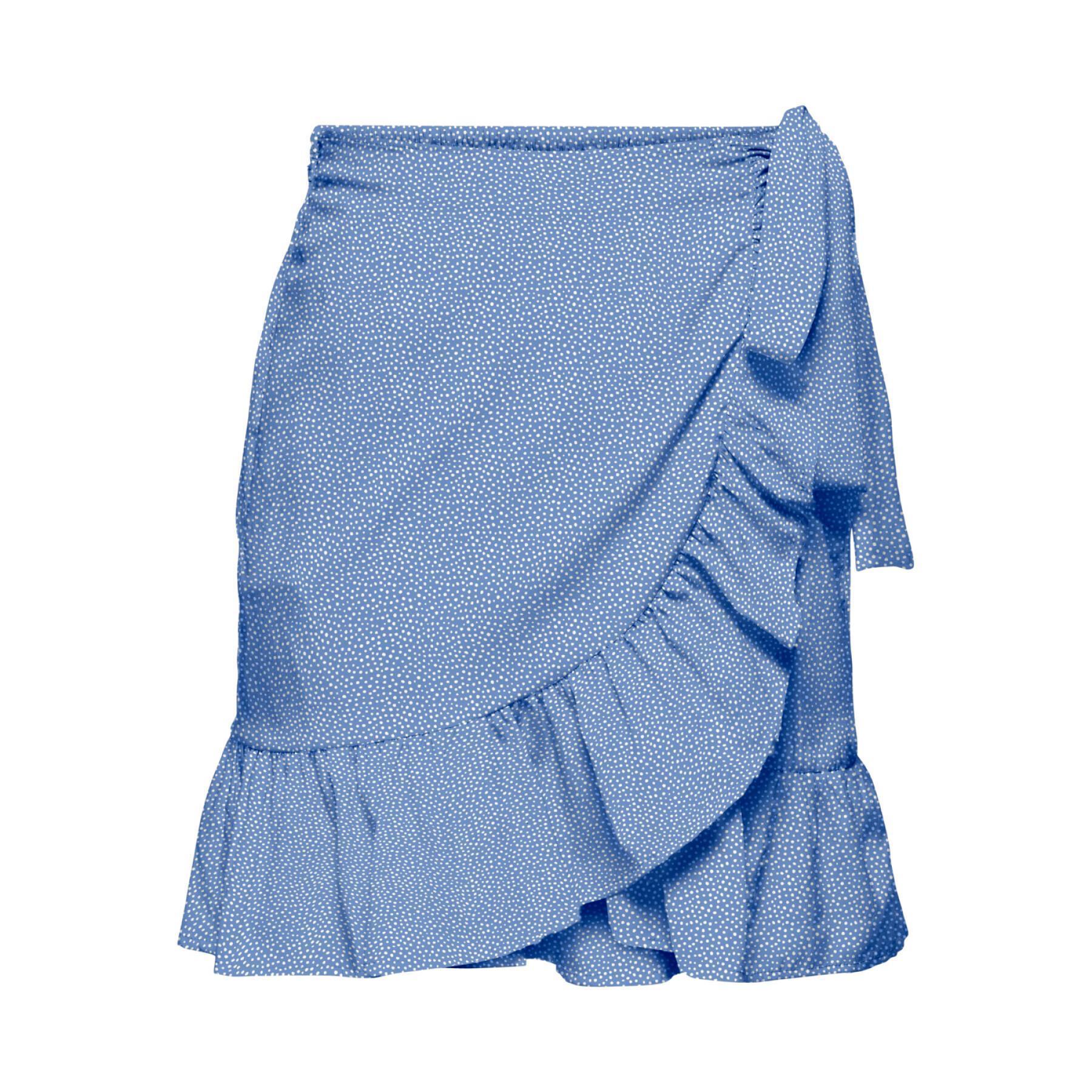 Woven wrap skirt for women Only Olivia