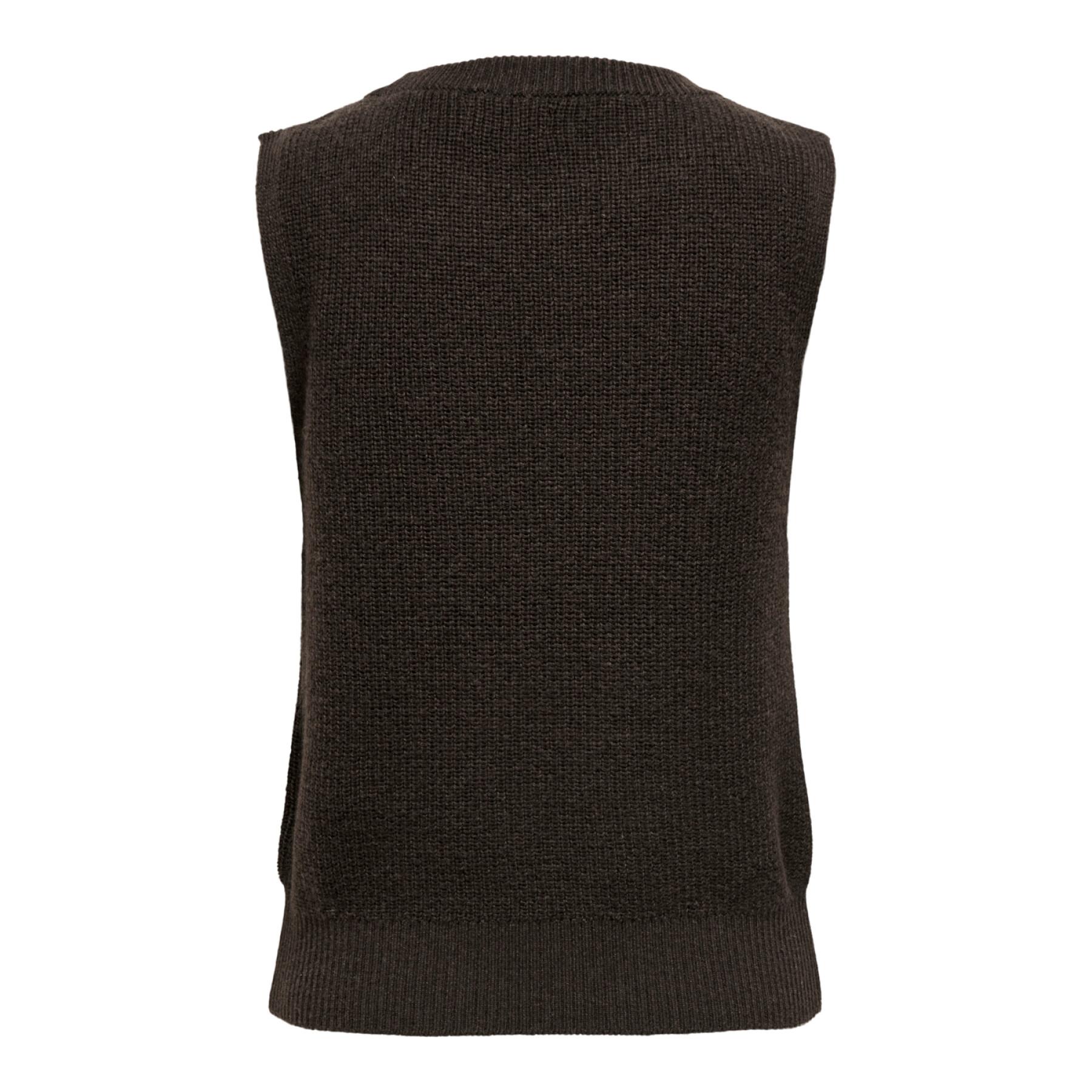 Sleeveless ribbed sweater for women Only Onlparis life