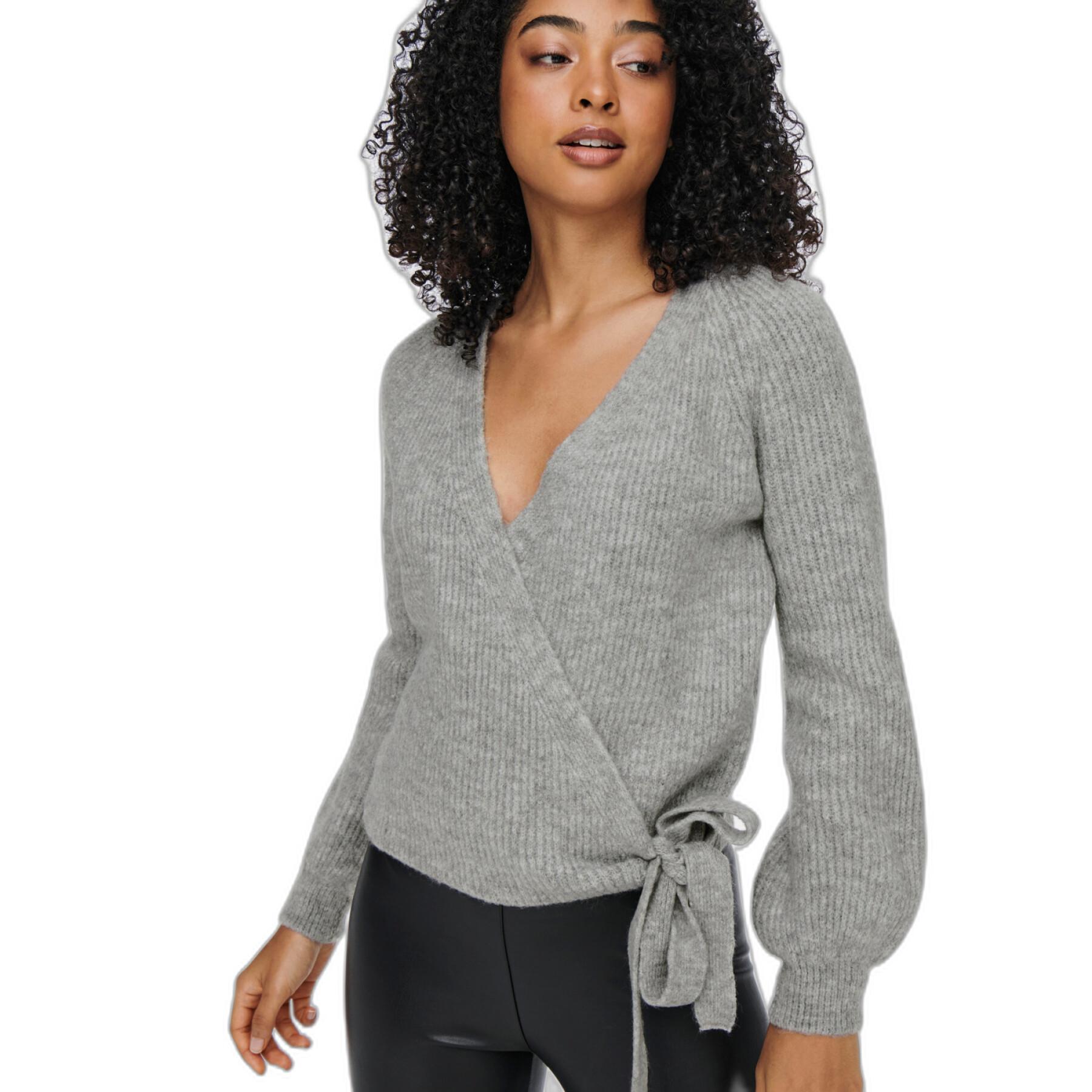 Women's long sleeve wrap cardigan Only Onlmia