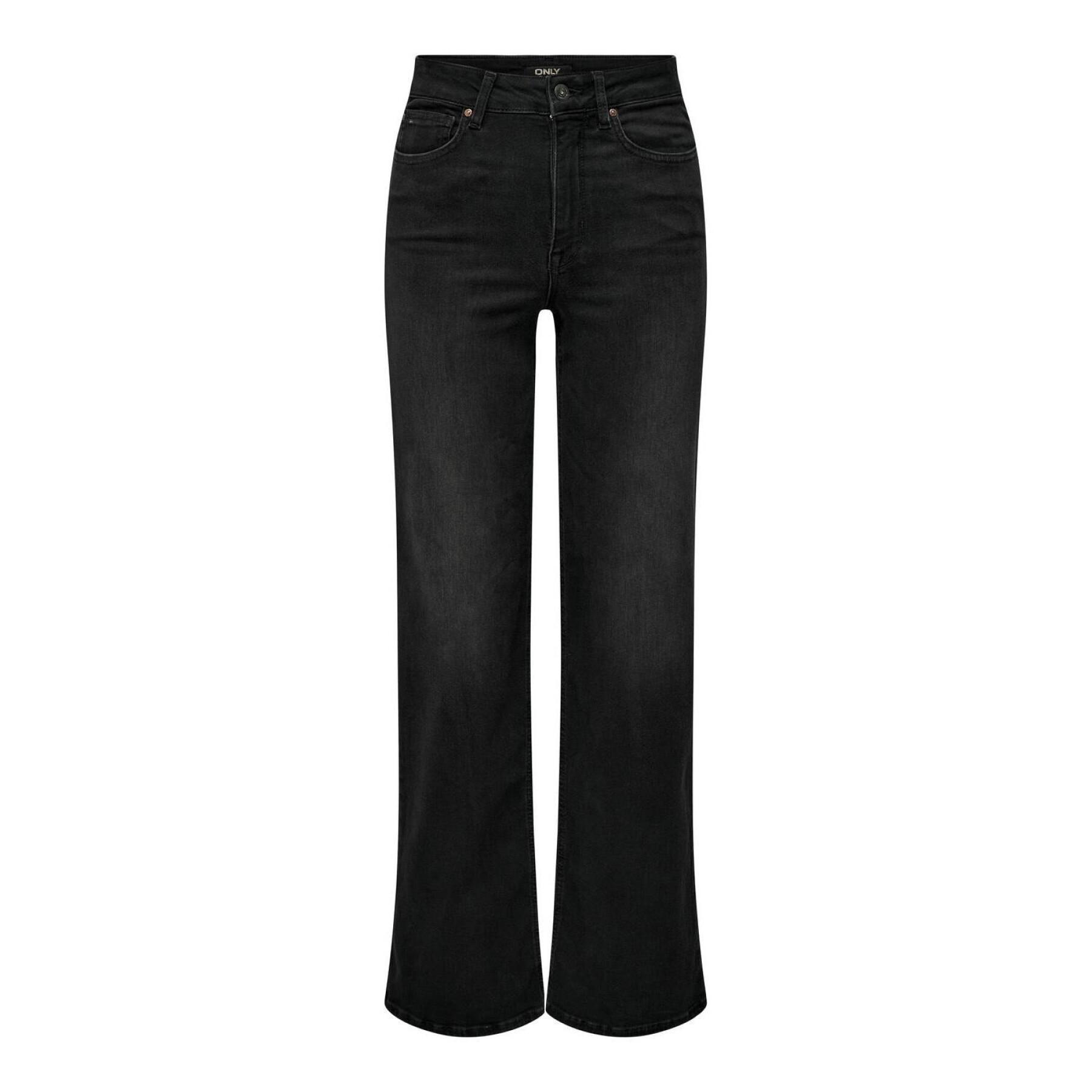 Women's high-waisted wide-leg jeans Only Madison