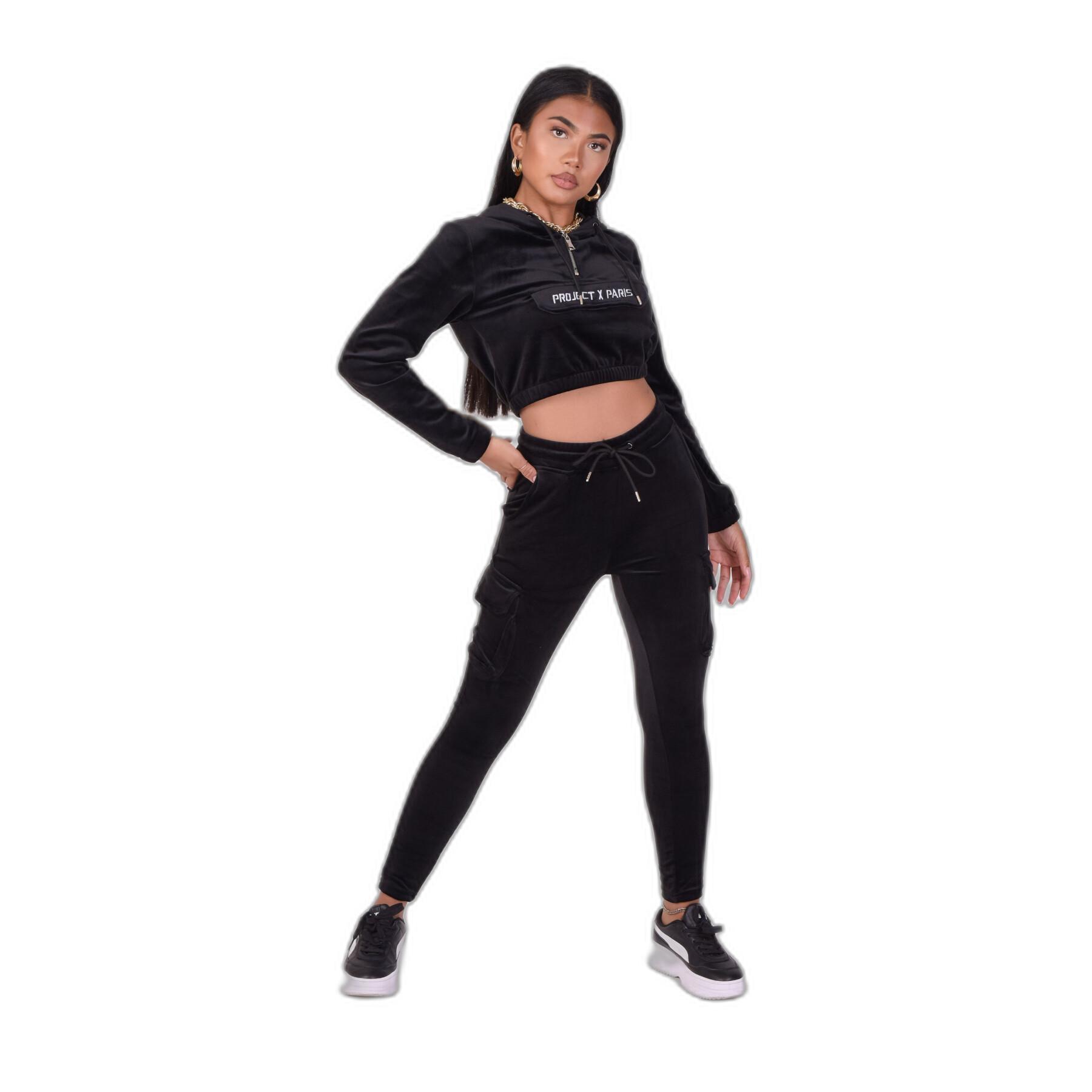 Women's velvet jogging suit Project X Paris