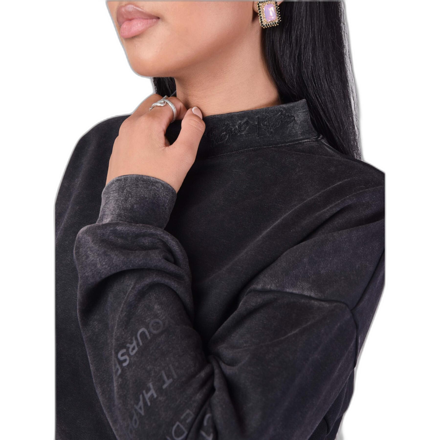 Faded high neck sweatshirt for women Project X Paris