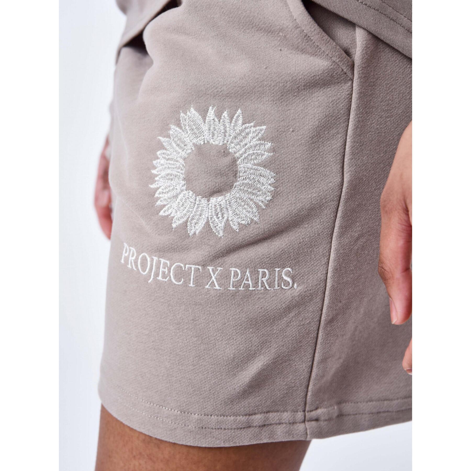 Women's floral embroidered shorts Project X Paris