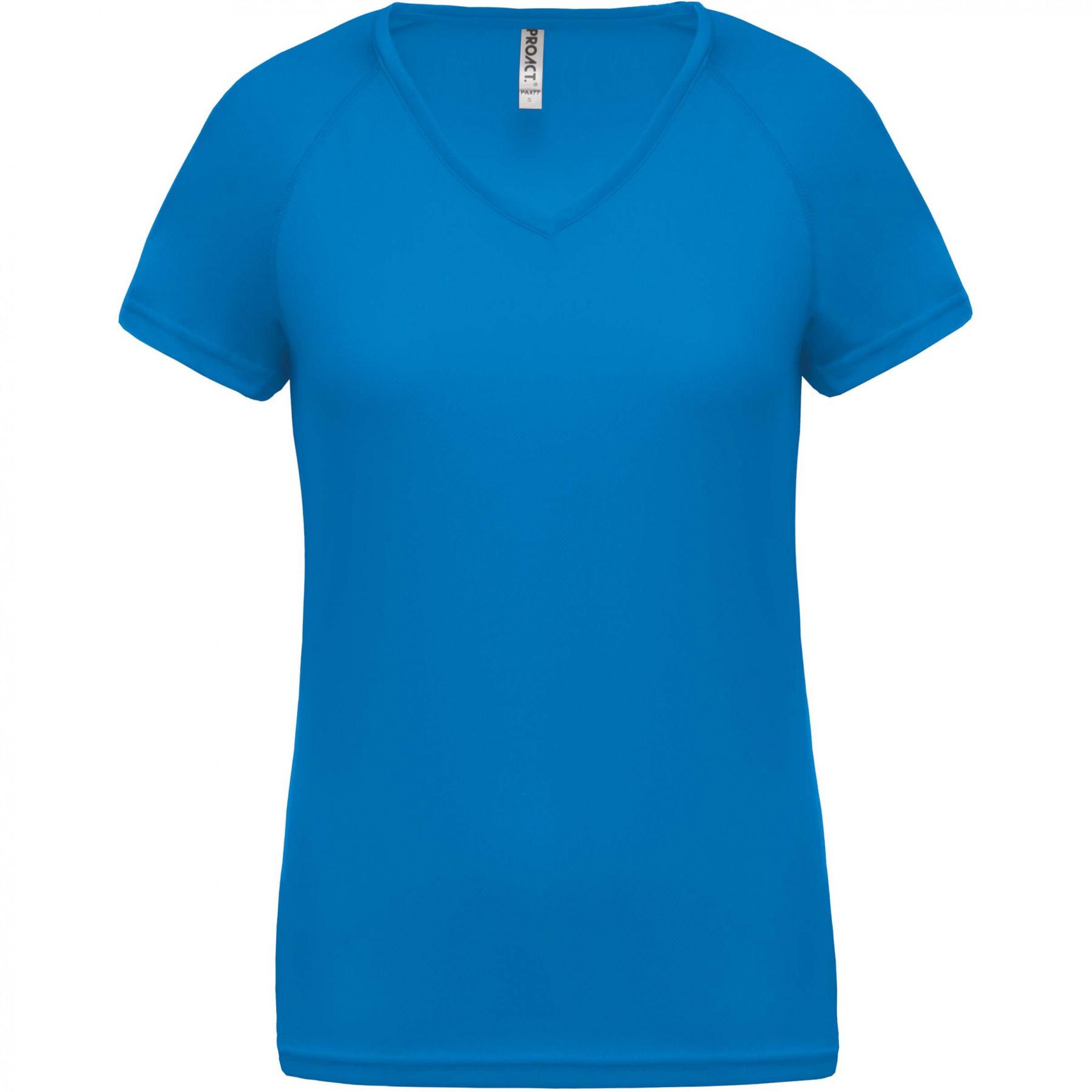 Women's v-neck T-shirt Proact Sport