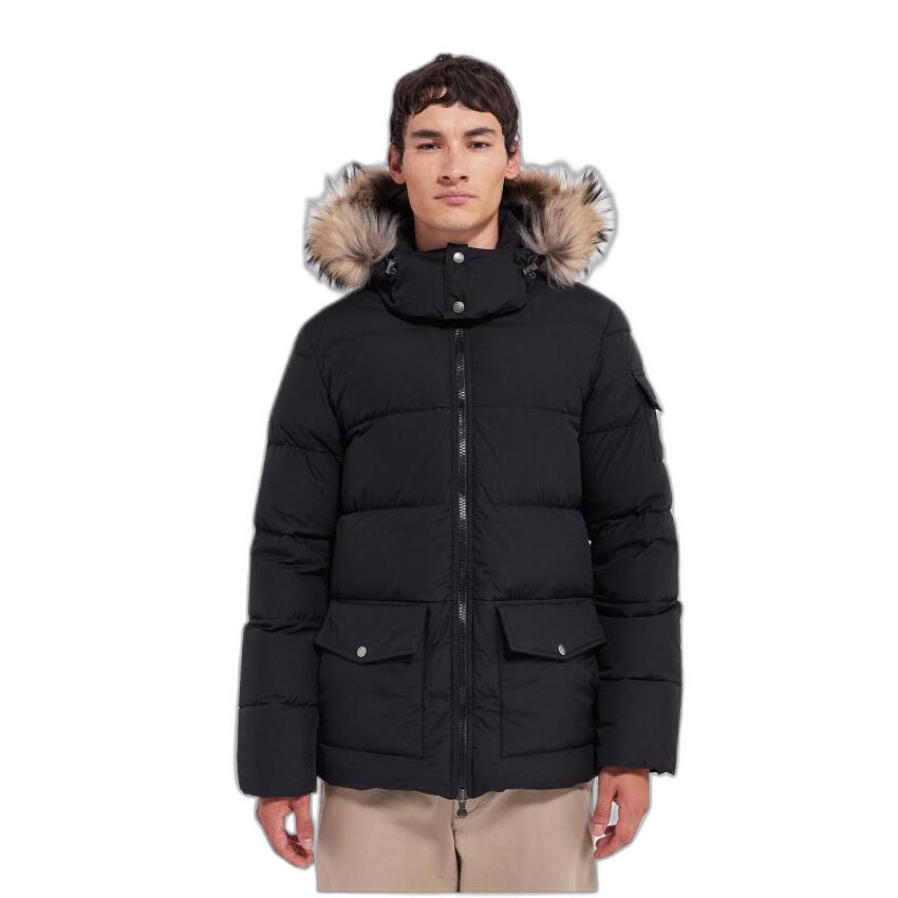 Down jacket with fur Pyrenex Authentic Mini Ripstop