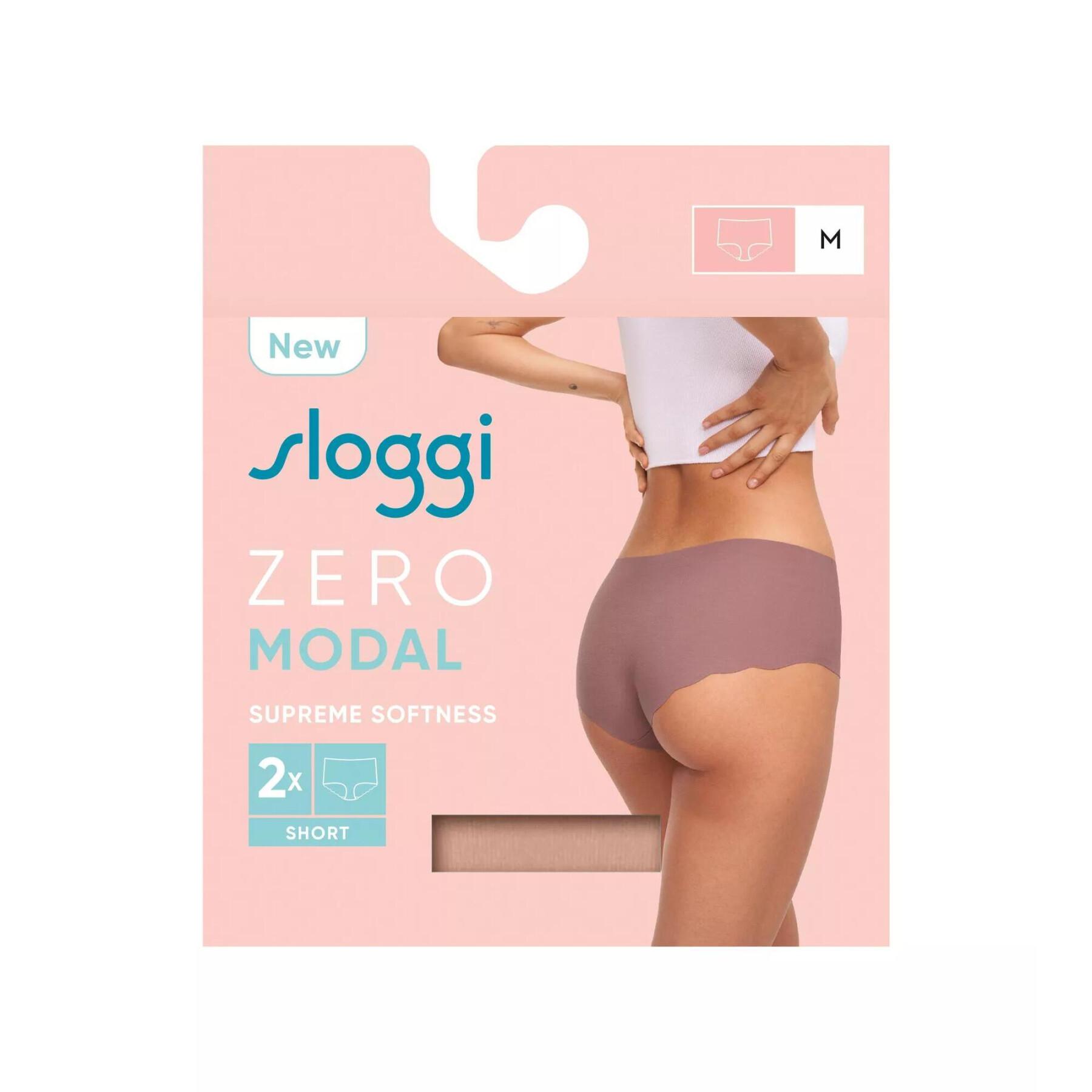 Set of 2 women's panties Sloggi Zero Modal Short