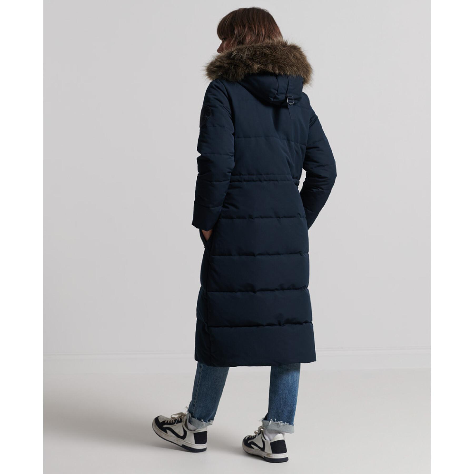 Fake fur coat for women Superdry Everest