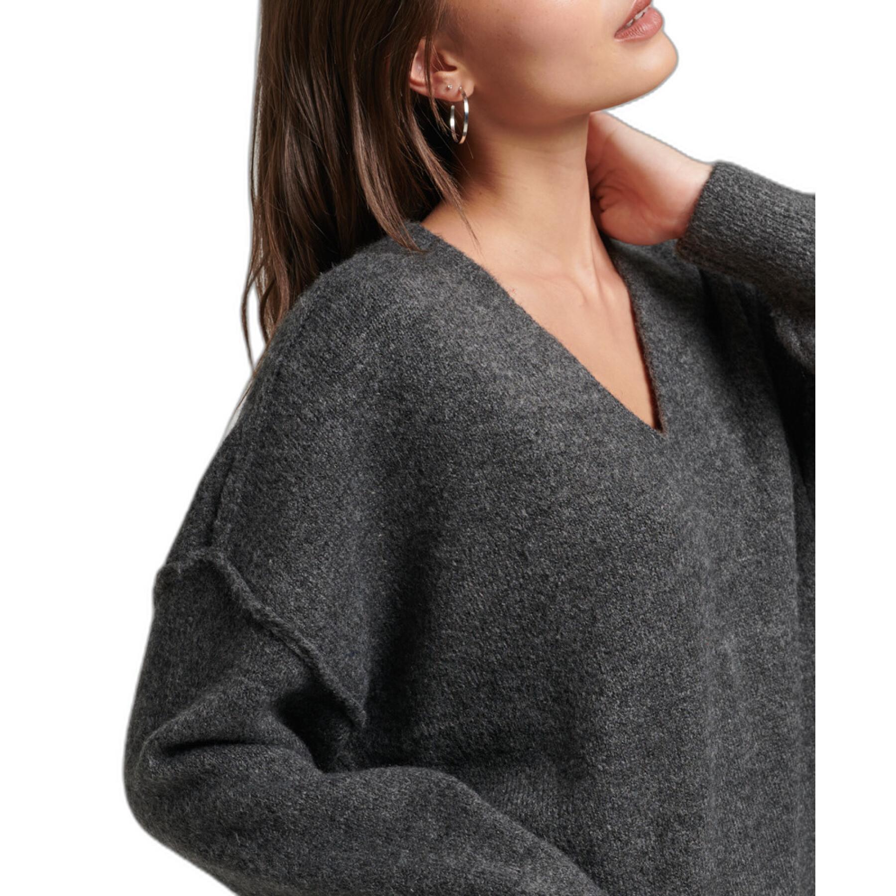 Women's loose knit v-neck sweater Superdry