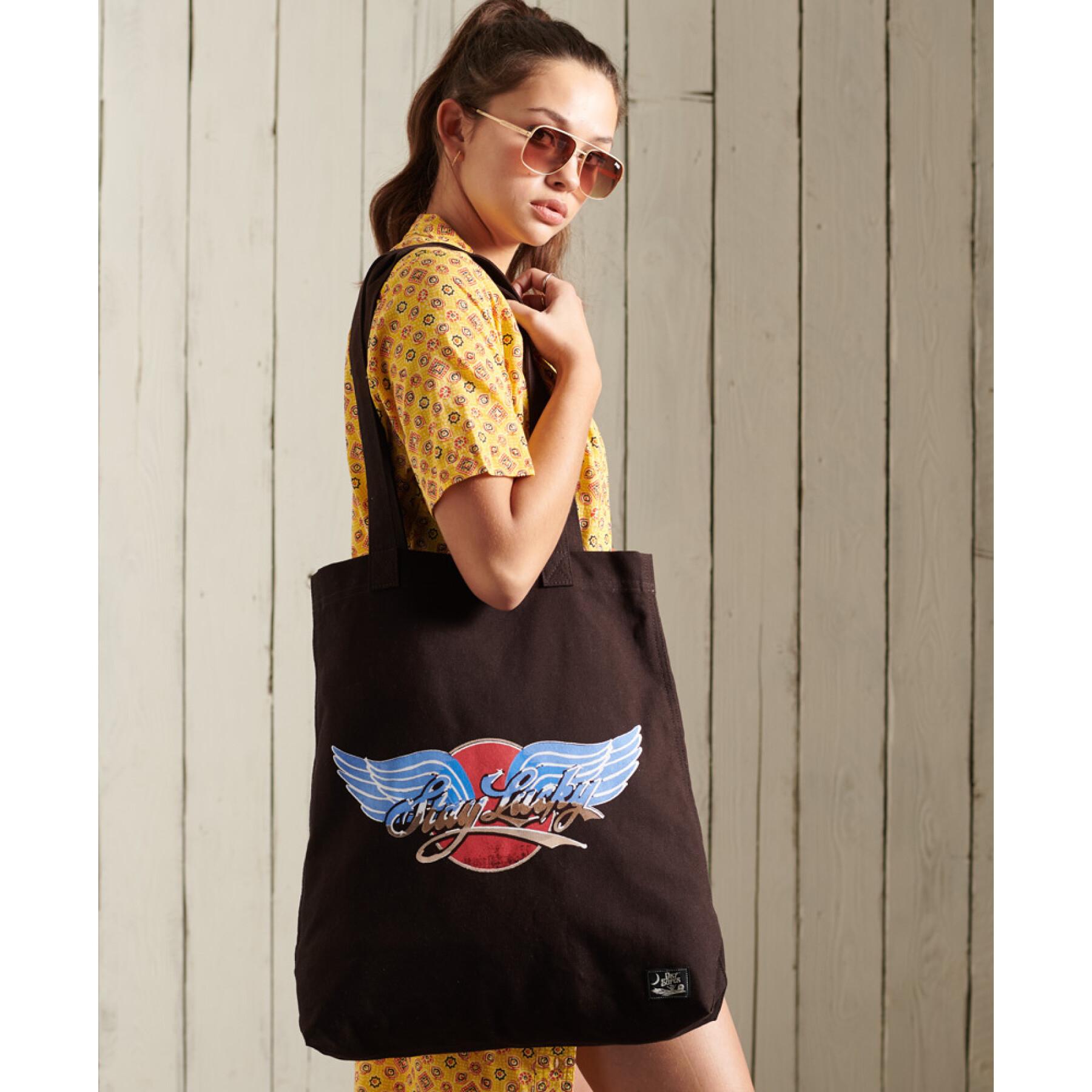 Tote bag with woman's motif Superdry