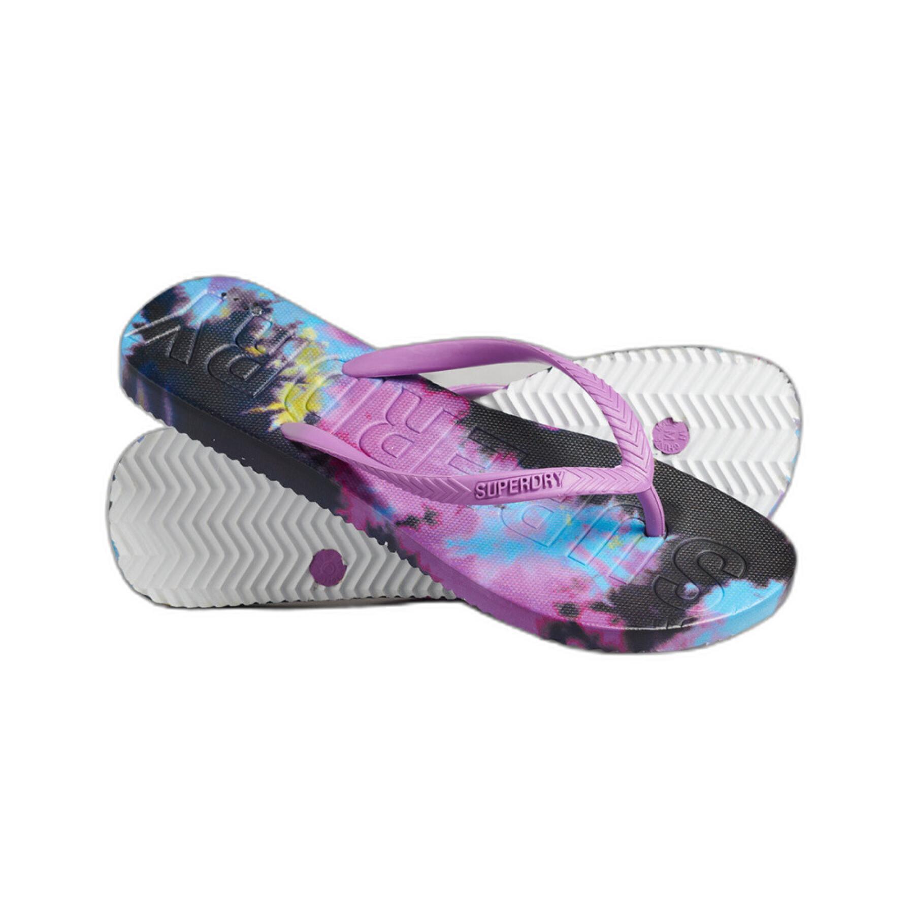 Women's flip-flops Superdry Code Tie & Dye