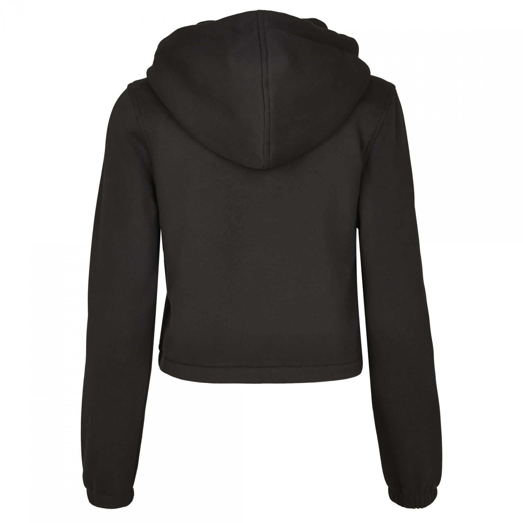 Women's hooded sweatshirt urban Classic contrat drawtring