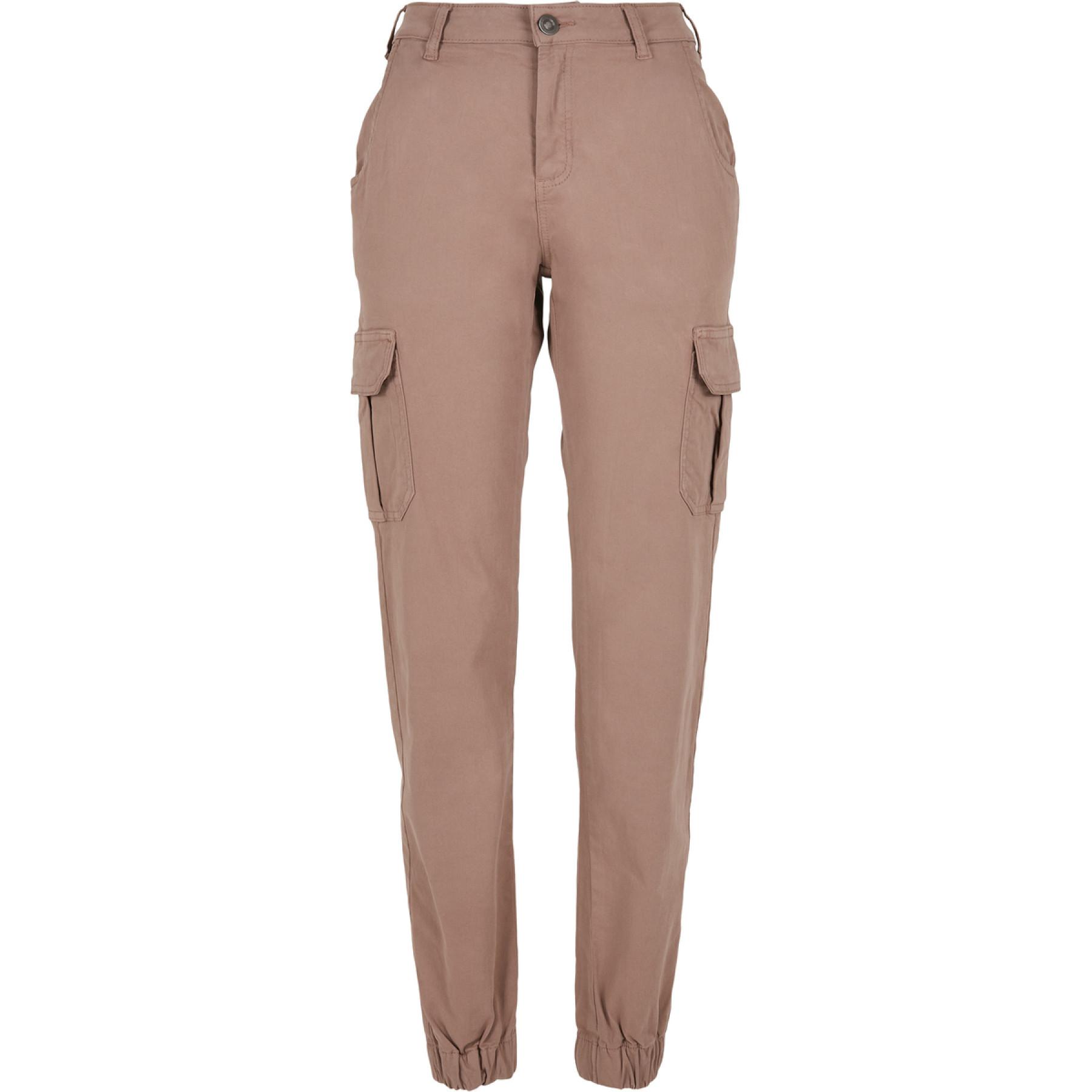 Women's cargo pants Urban Classics high waist (large sizes)