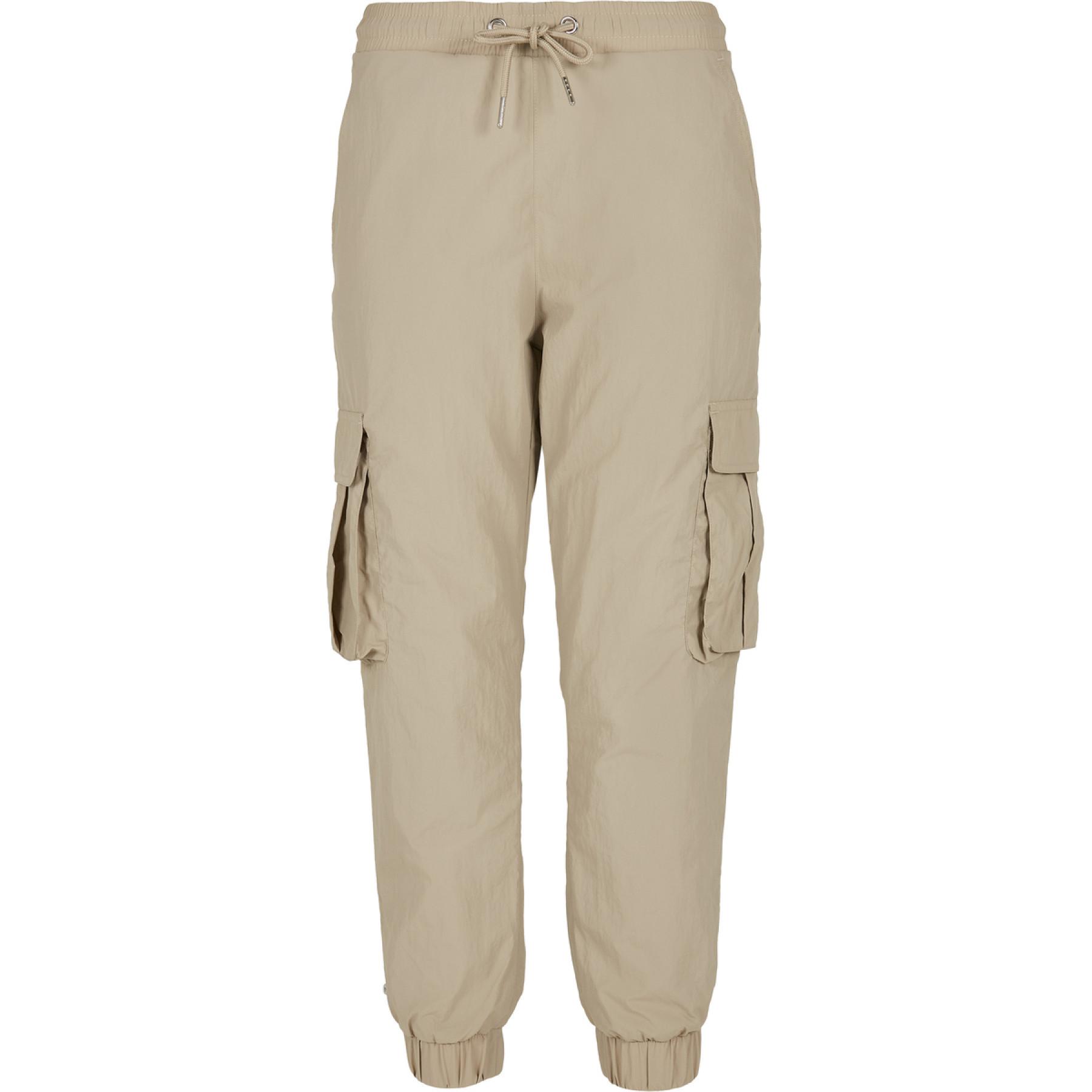 Women's cargo pants Urban Classics high waist crinkle