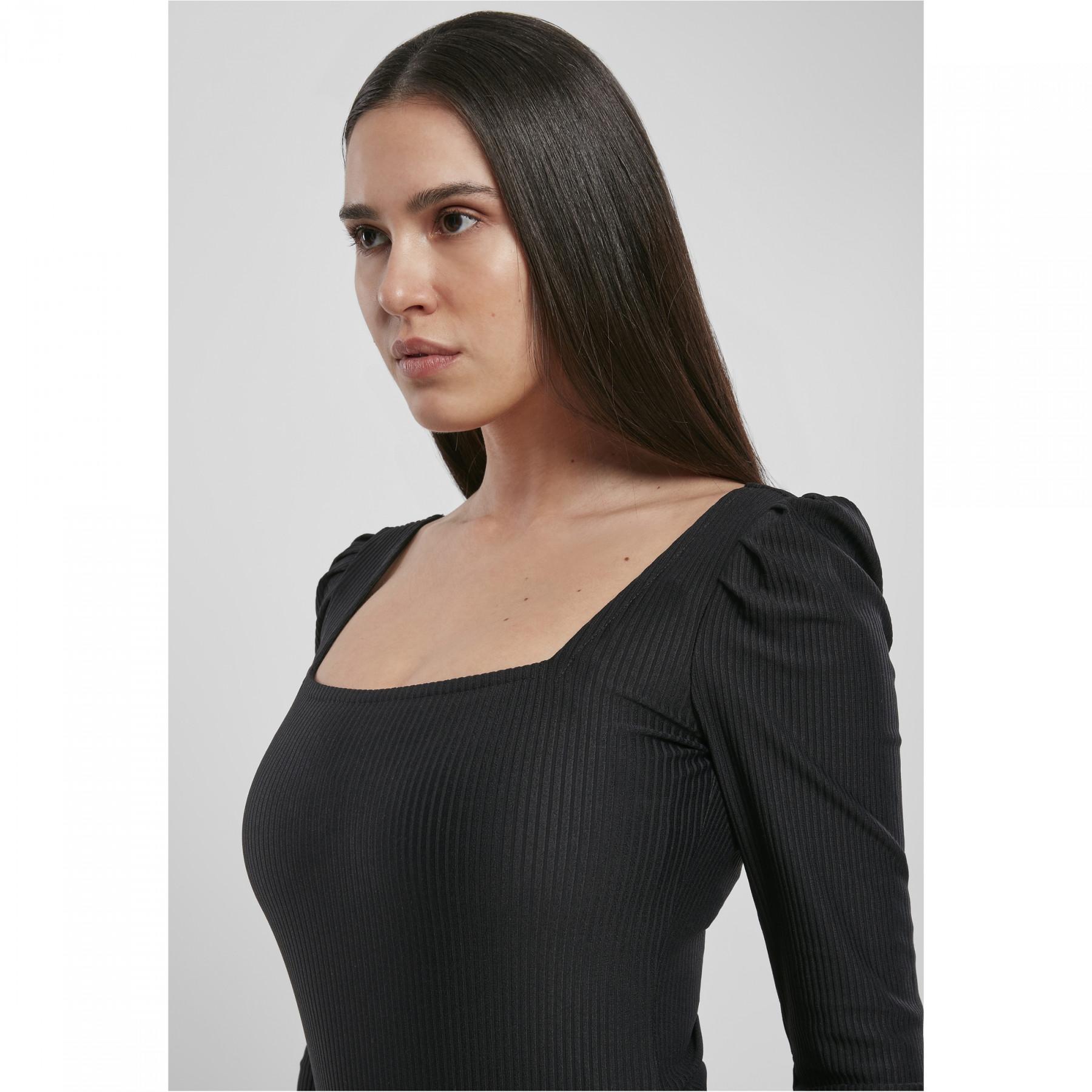 Women's bodystocking with ribbed sleeves Urban Classics