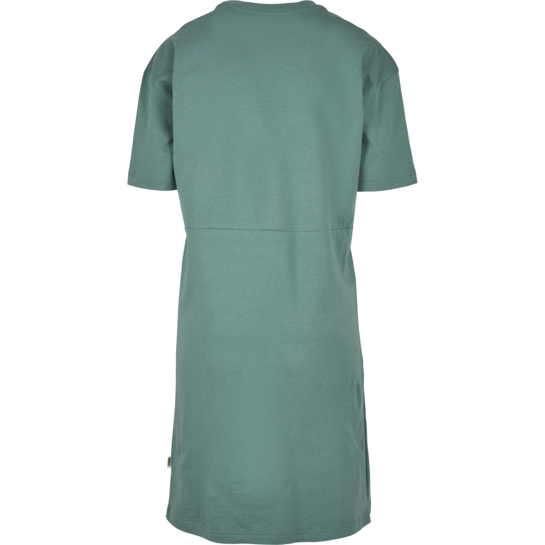 T-shirt dress woman Urban Classics organic oversized slit-grandes tailles