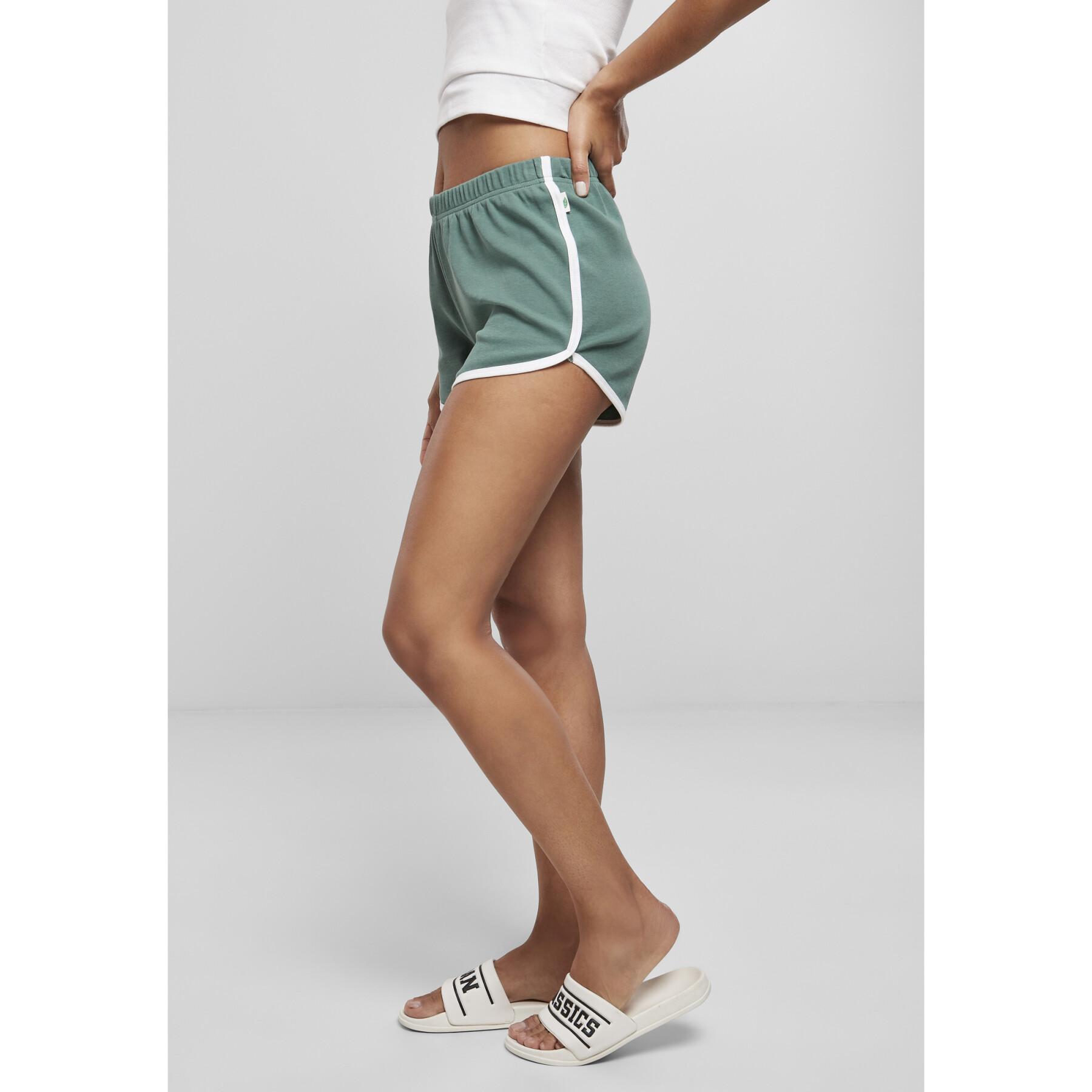 Women's shorts Urban Classics organic interlock retro hotpants (large sizes)