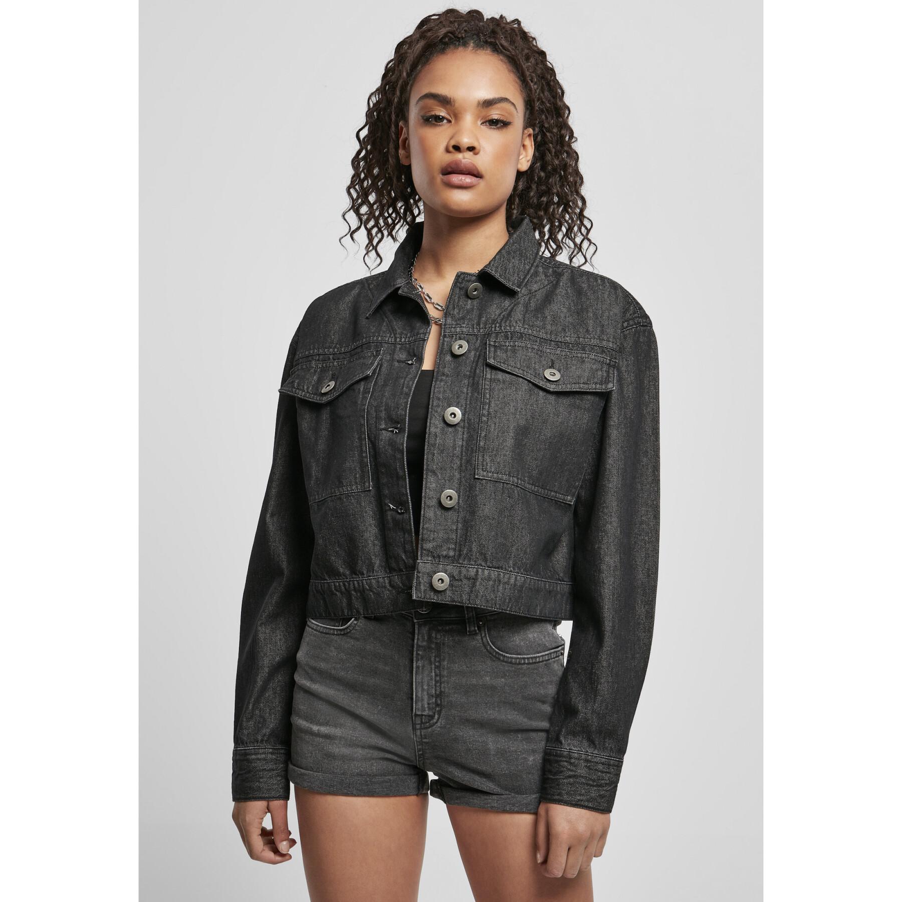 Women's denim jacket Urban Classics short oversized