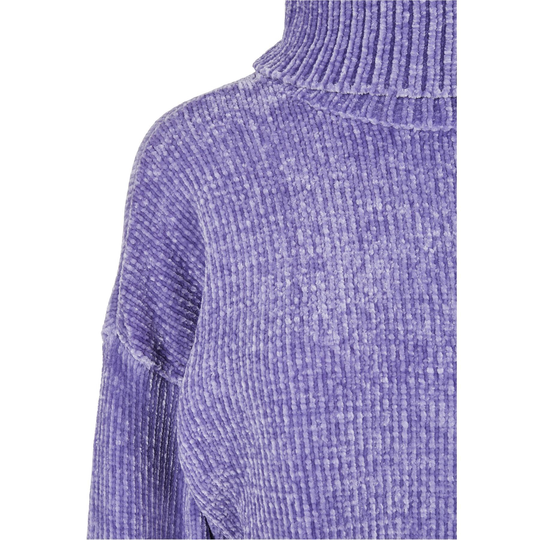 Women's turtleneck sweatshirt Urban Classics chenille (GT)