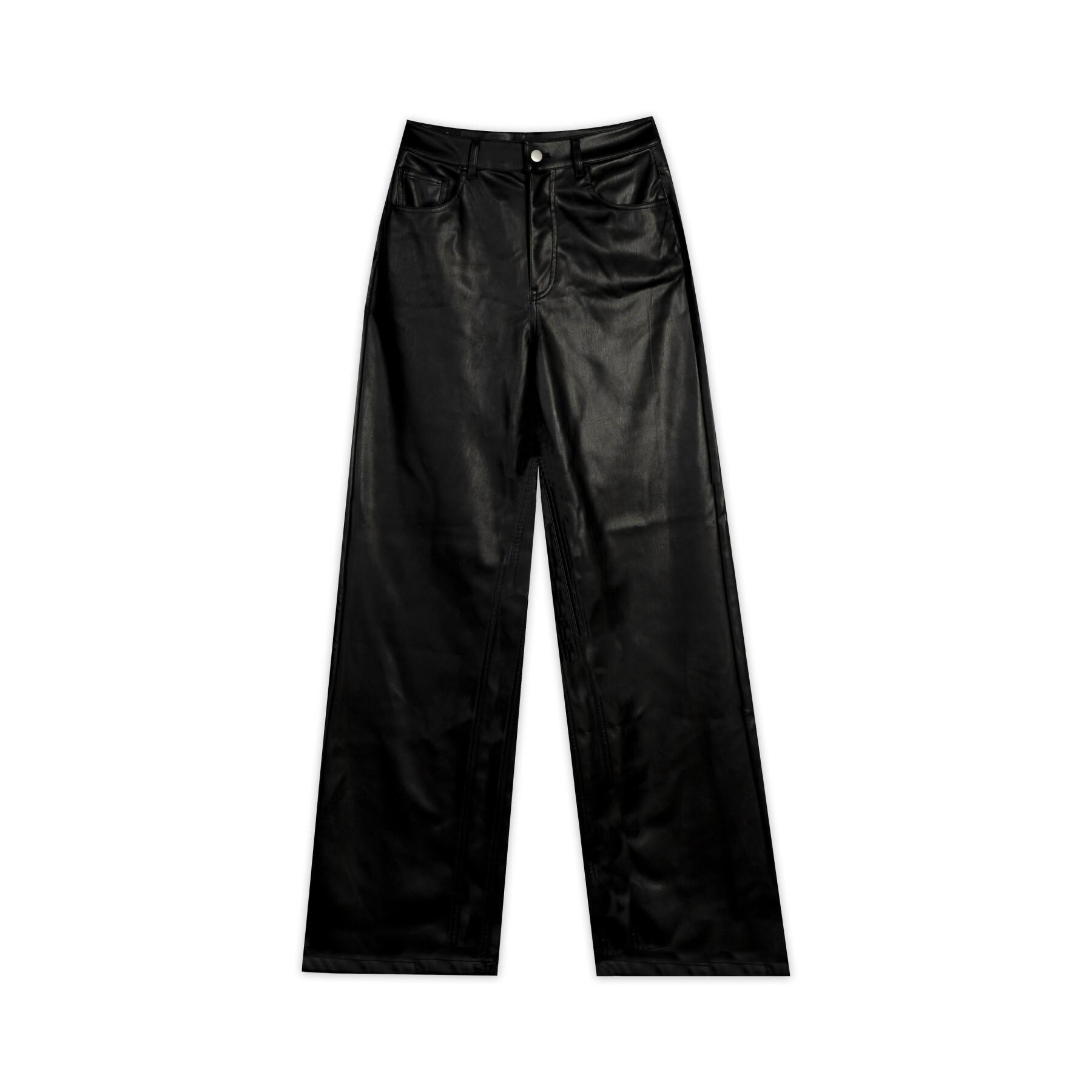Women's imitation leather pants Teddy Smith 90'S