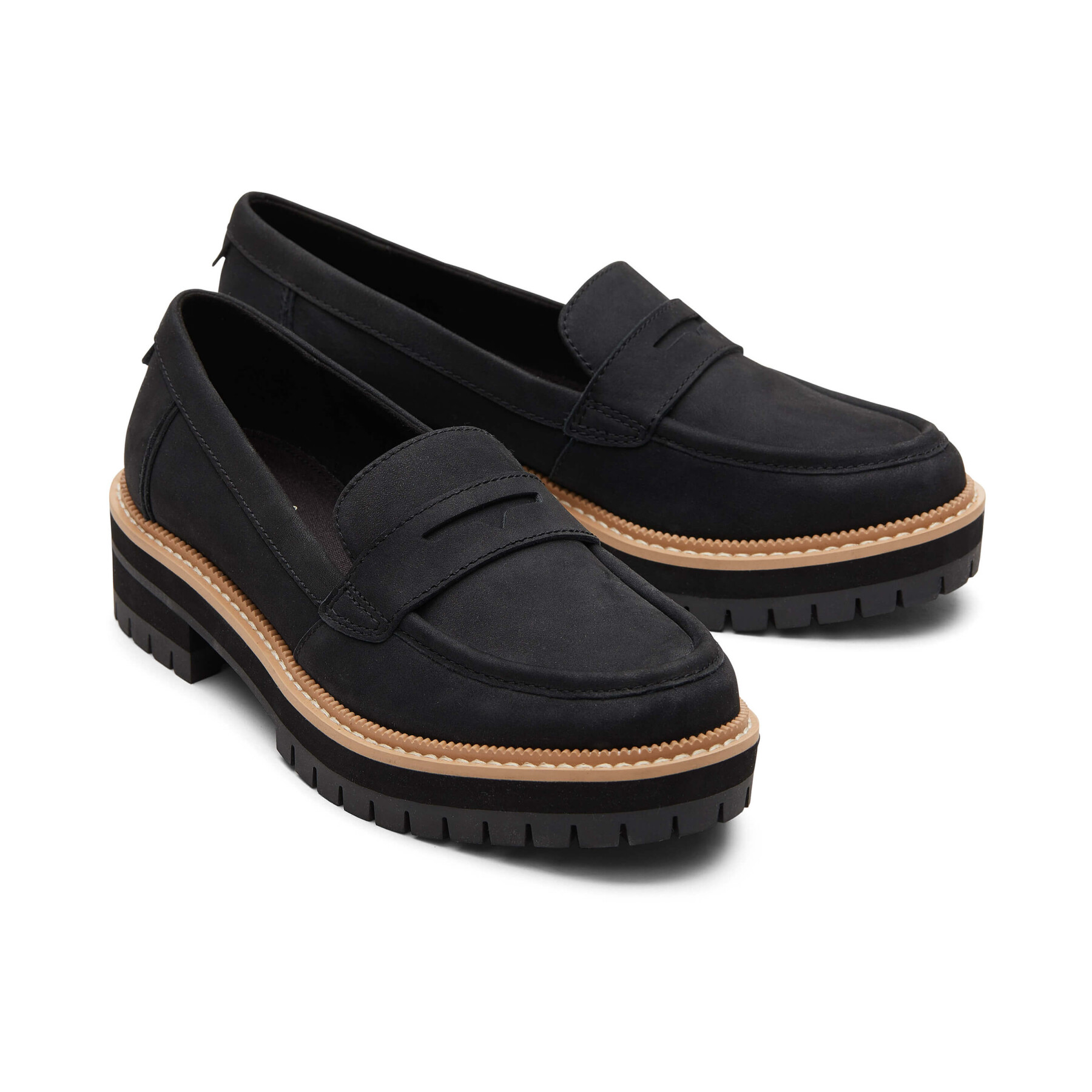 Women's leather loafers Toms Cara