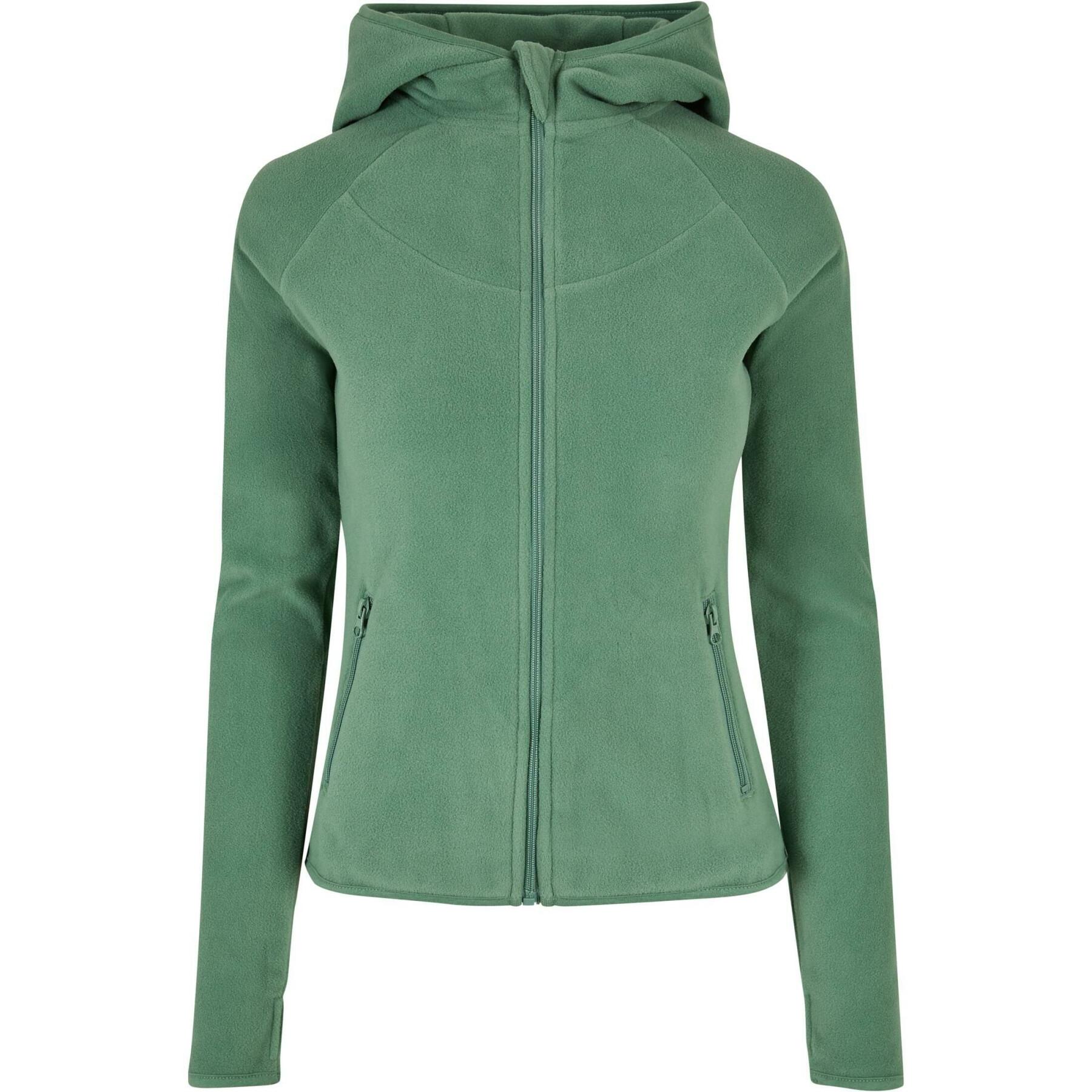 Women's zipped hooded fleece Urban Classics GT