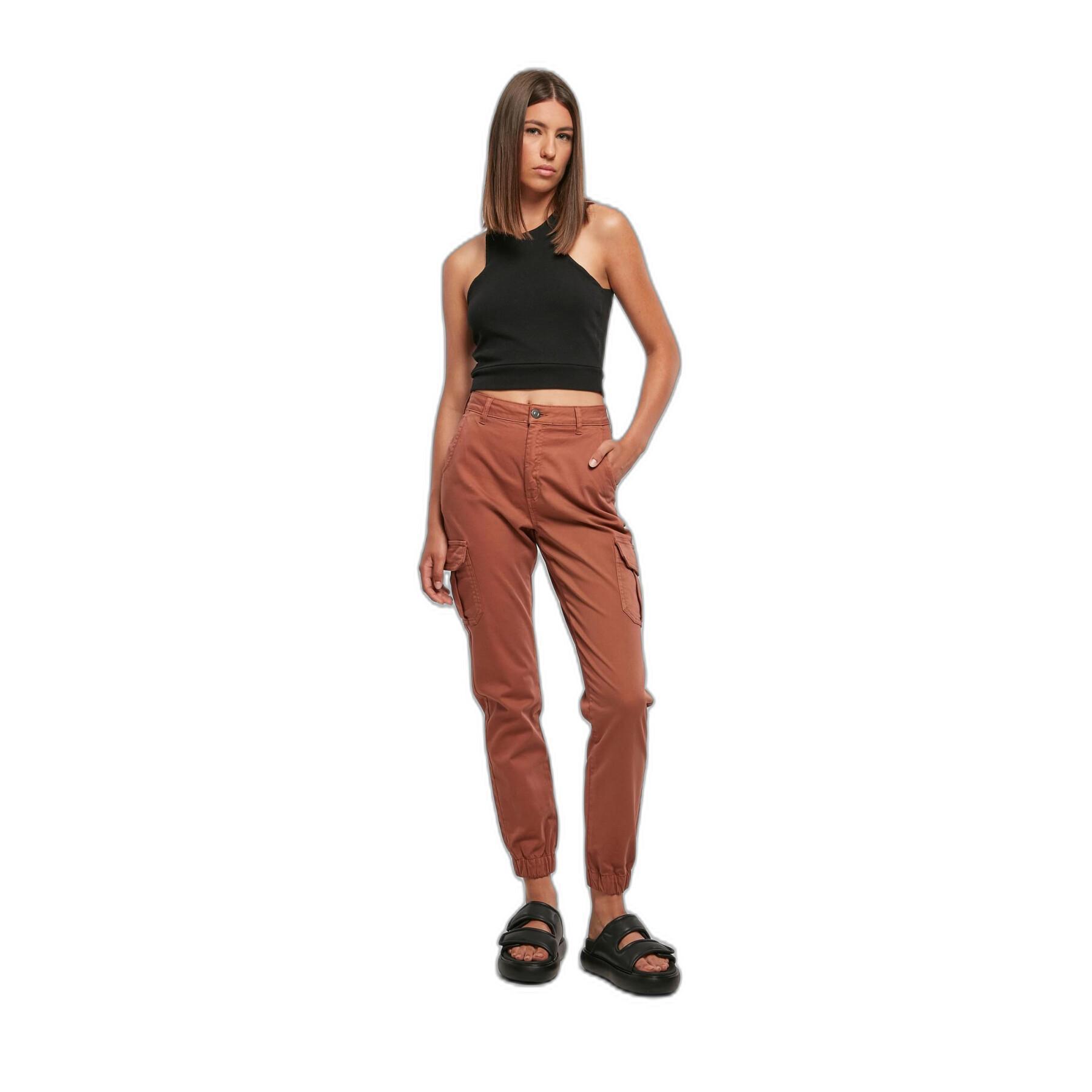 Pants cargo high waist woman Urban Classics