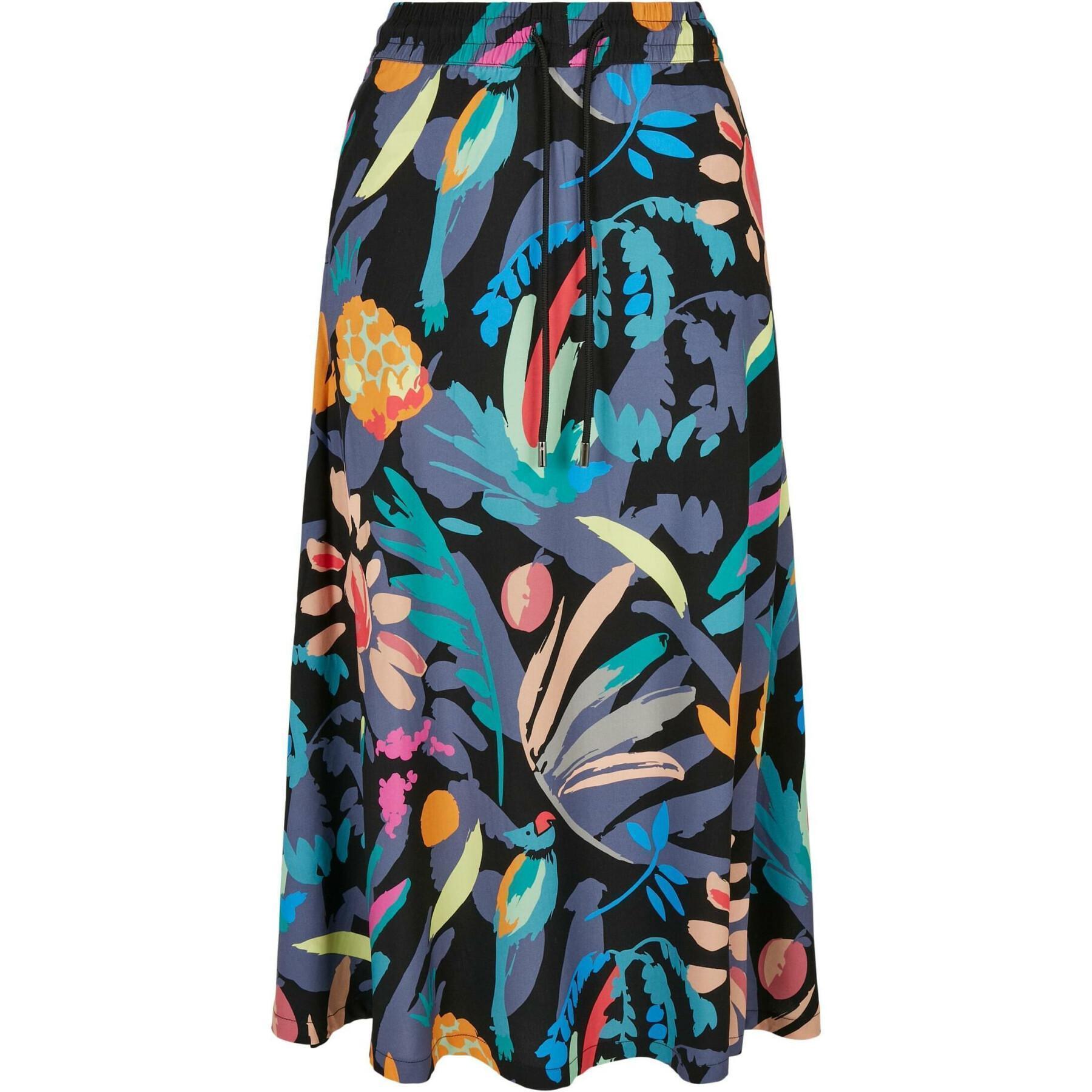 Mid-length viscose skirt for women Urban Classics GT