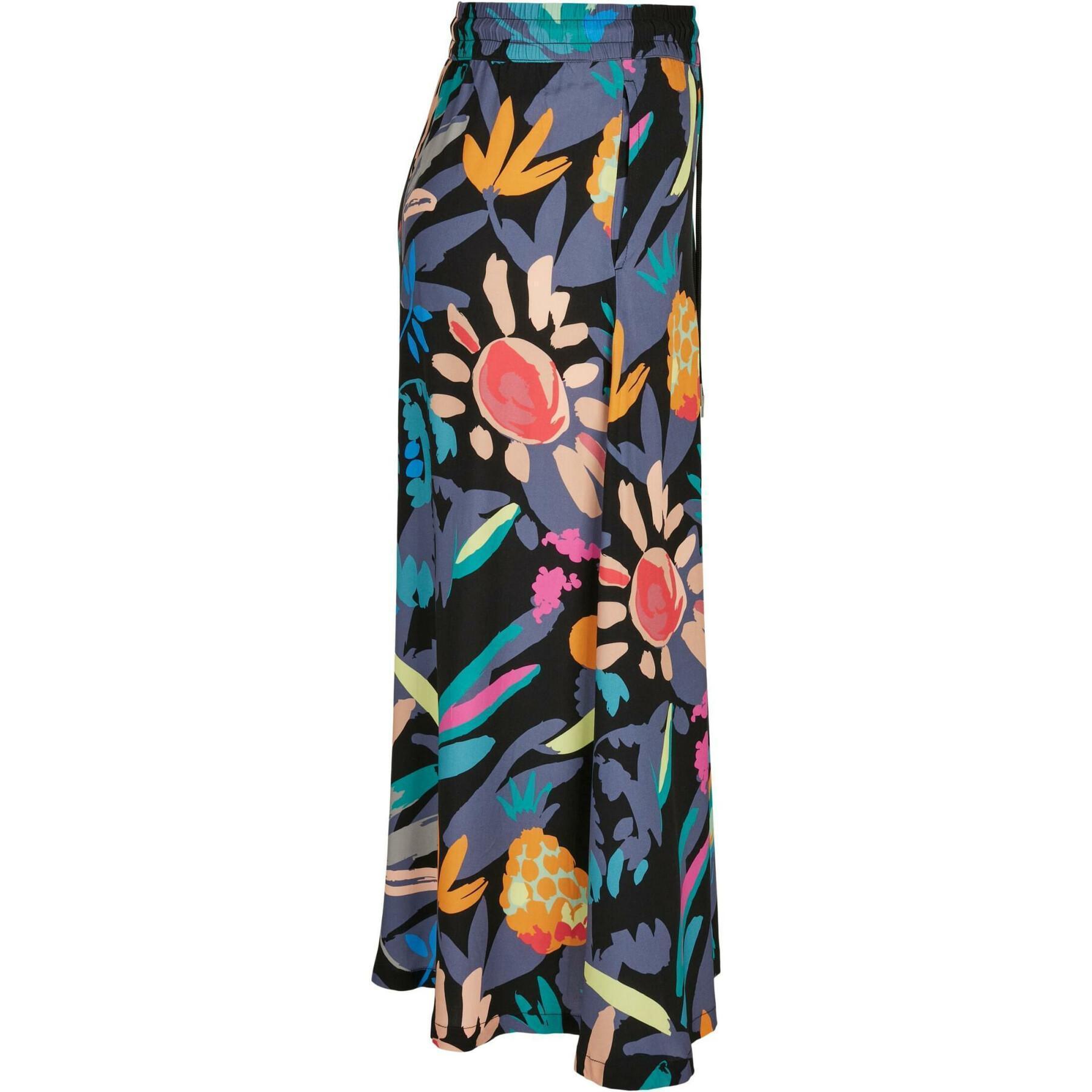 Mid-length viscose skirt for women Urban Classics