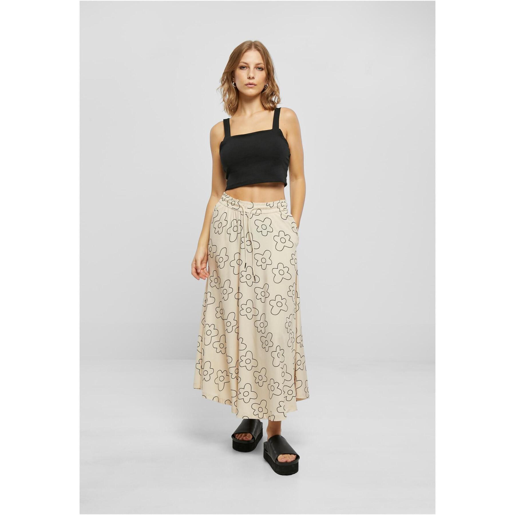 Mid-length skirt viscose large sizes woman Urban Classics