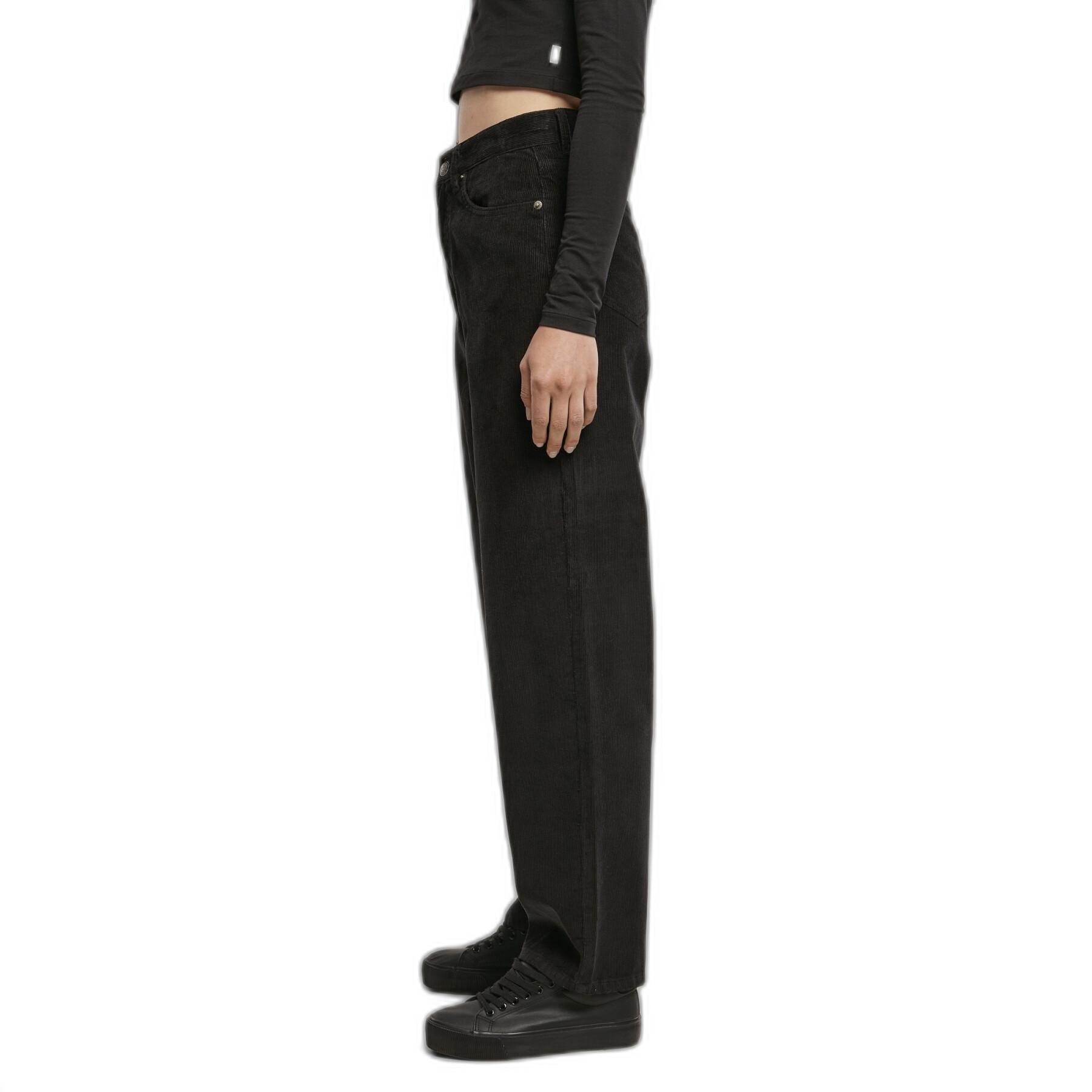 Women's high-waisted corduroy pants Urban Classics 90´S GT