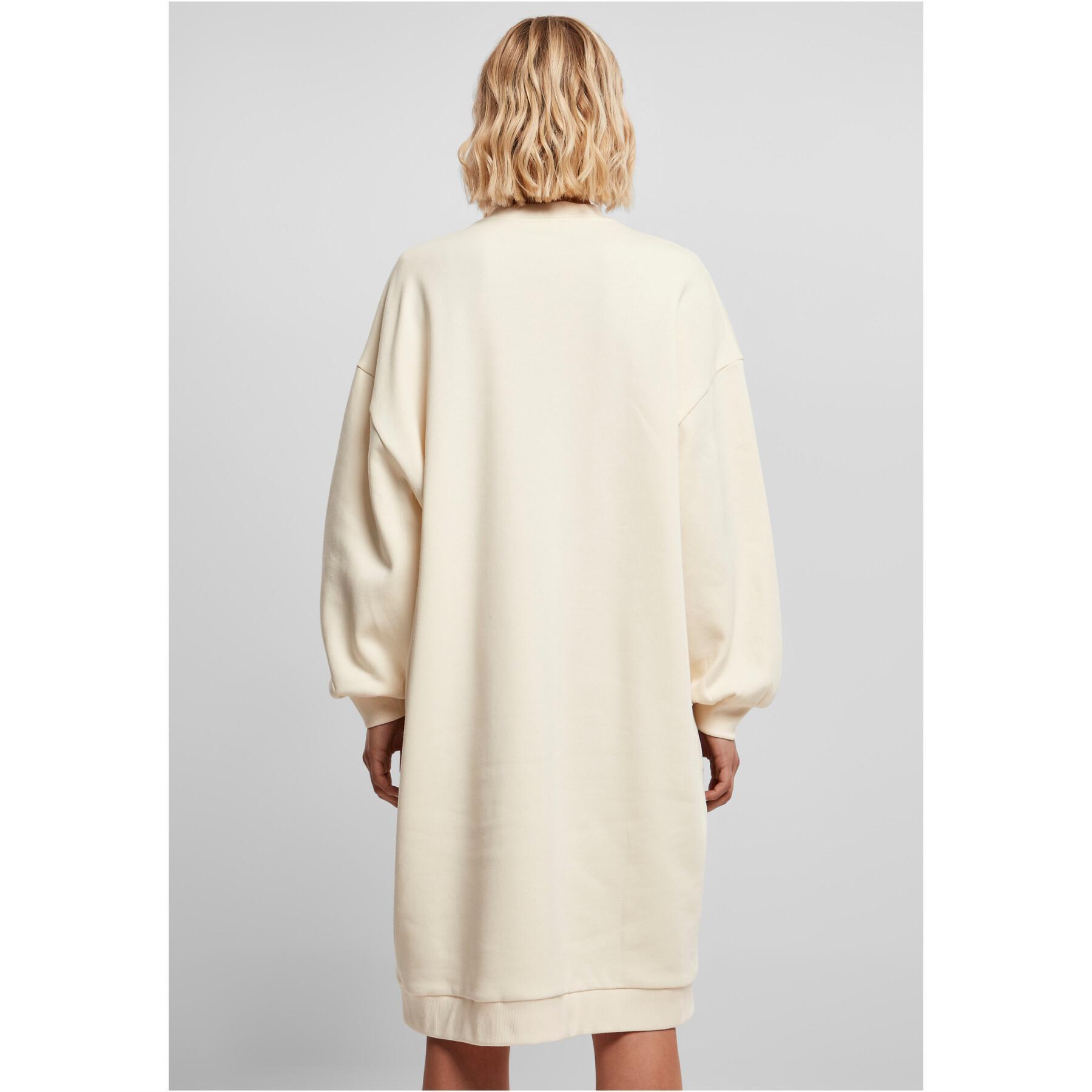 Mid-length sweater dress with round neck Urban Classics Organic Oversized