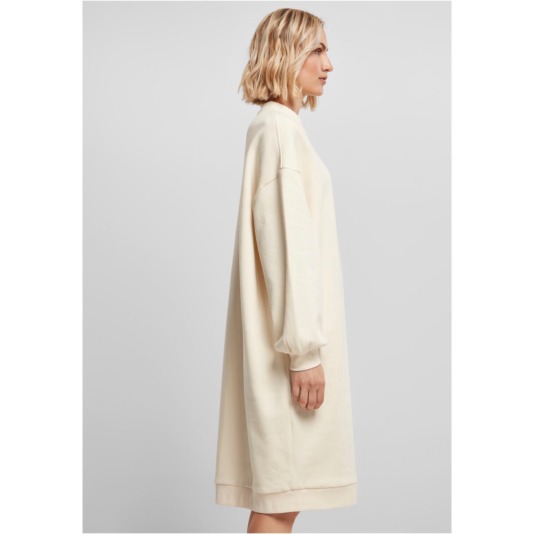 Mid-length sweater dress with round neck Urban Classics Organic Oversized
