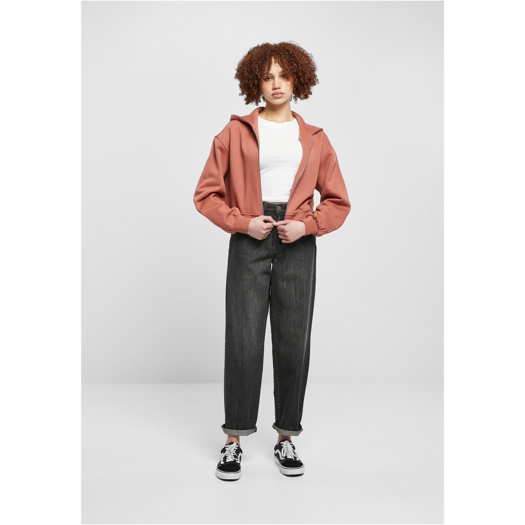 Jacket zipped court oversize femme Urban Classics