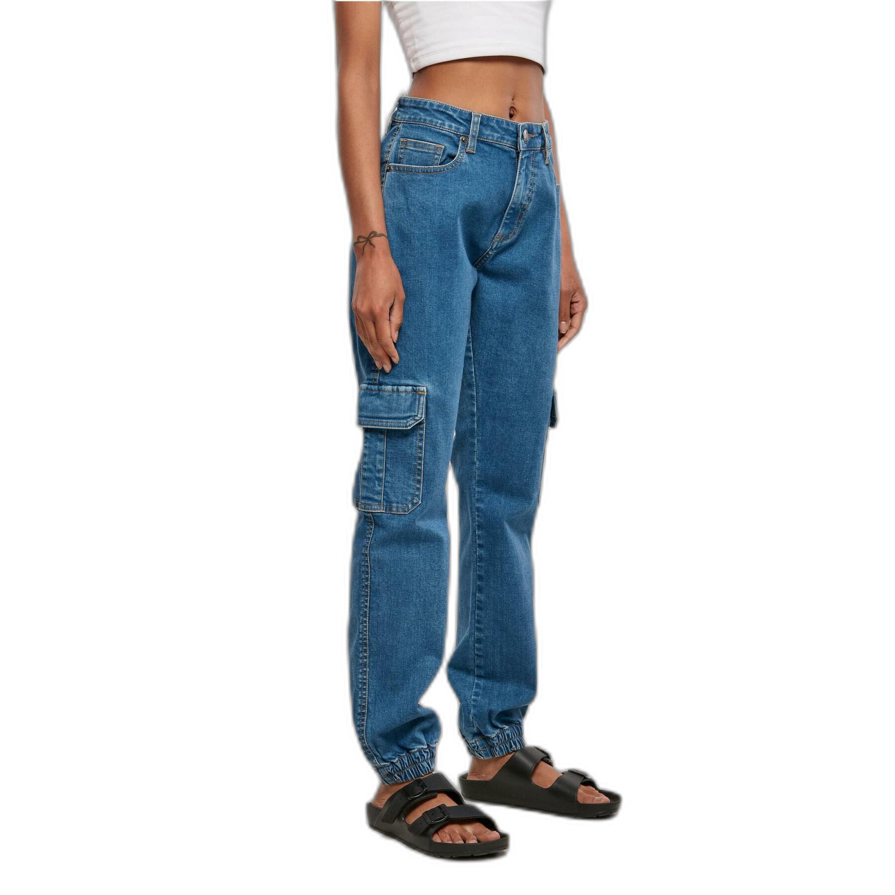 Women's cargo pants Urban Classics Organic Stretch Denim GT