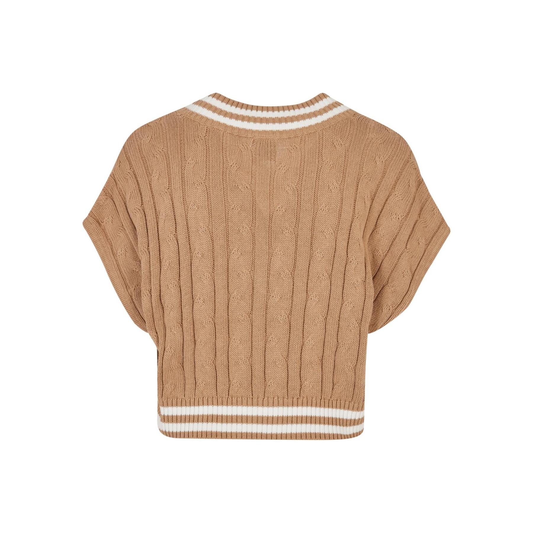 Women's short knit sweater Urban Classics College
