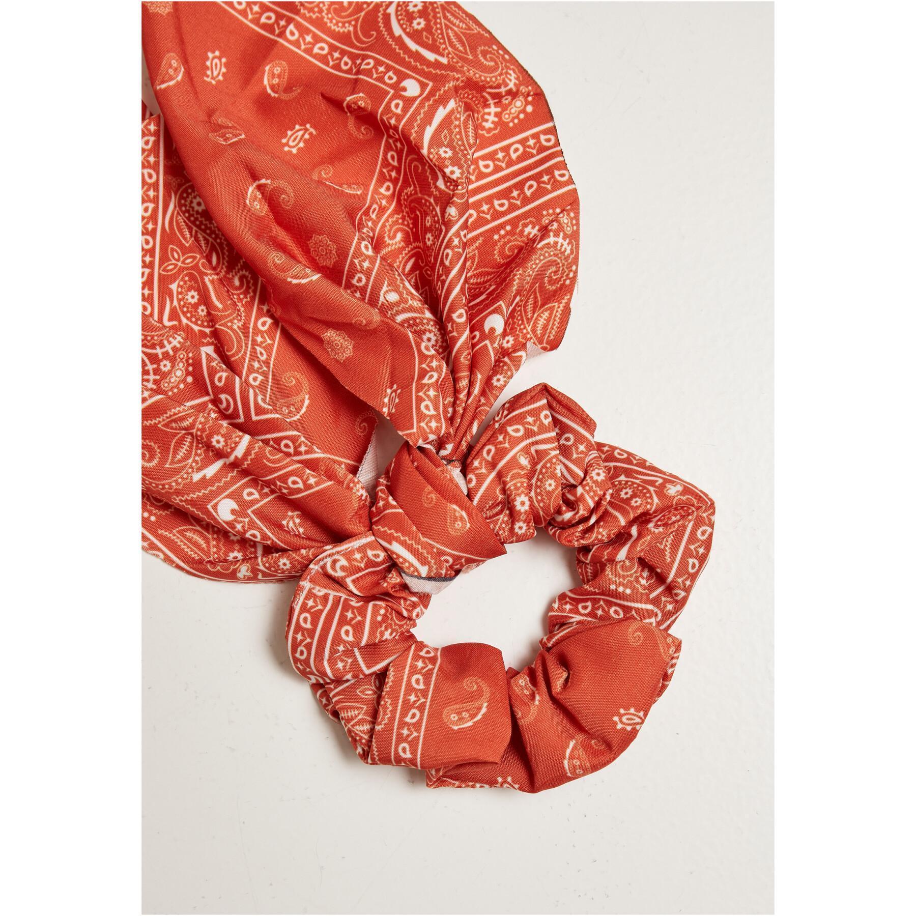 Women's printed bandanas with bow Urban Classics (x2)