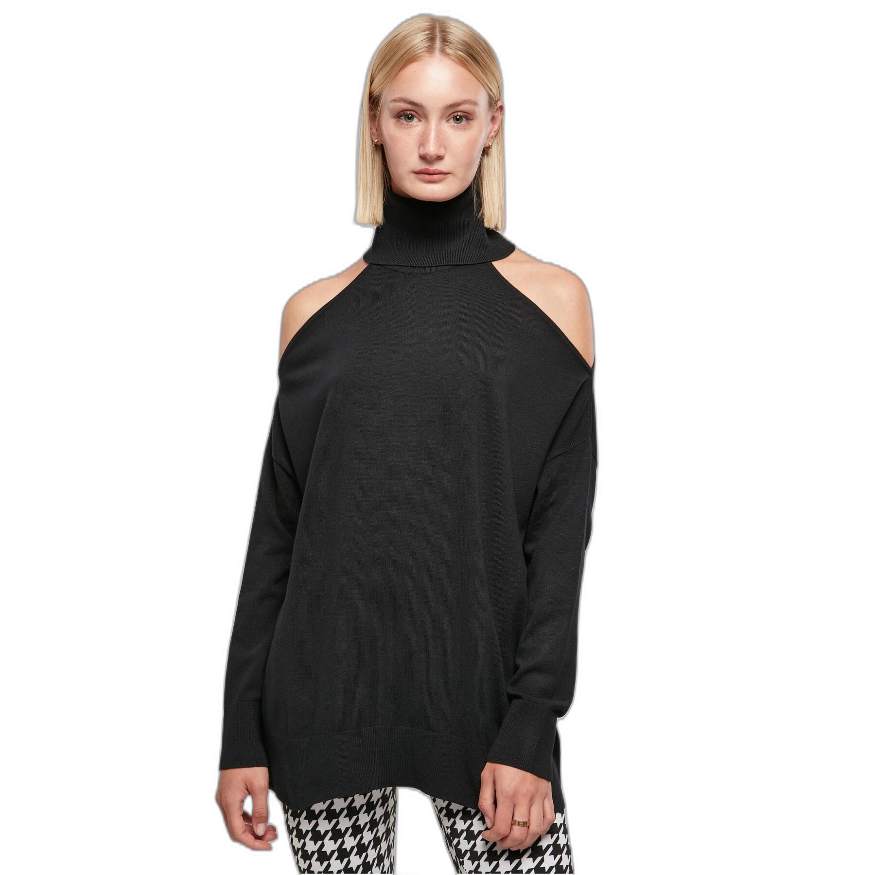 Women's turtleneck sweater with bare shoulders Urban Classics GT