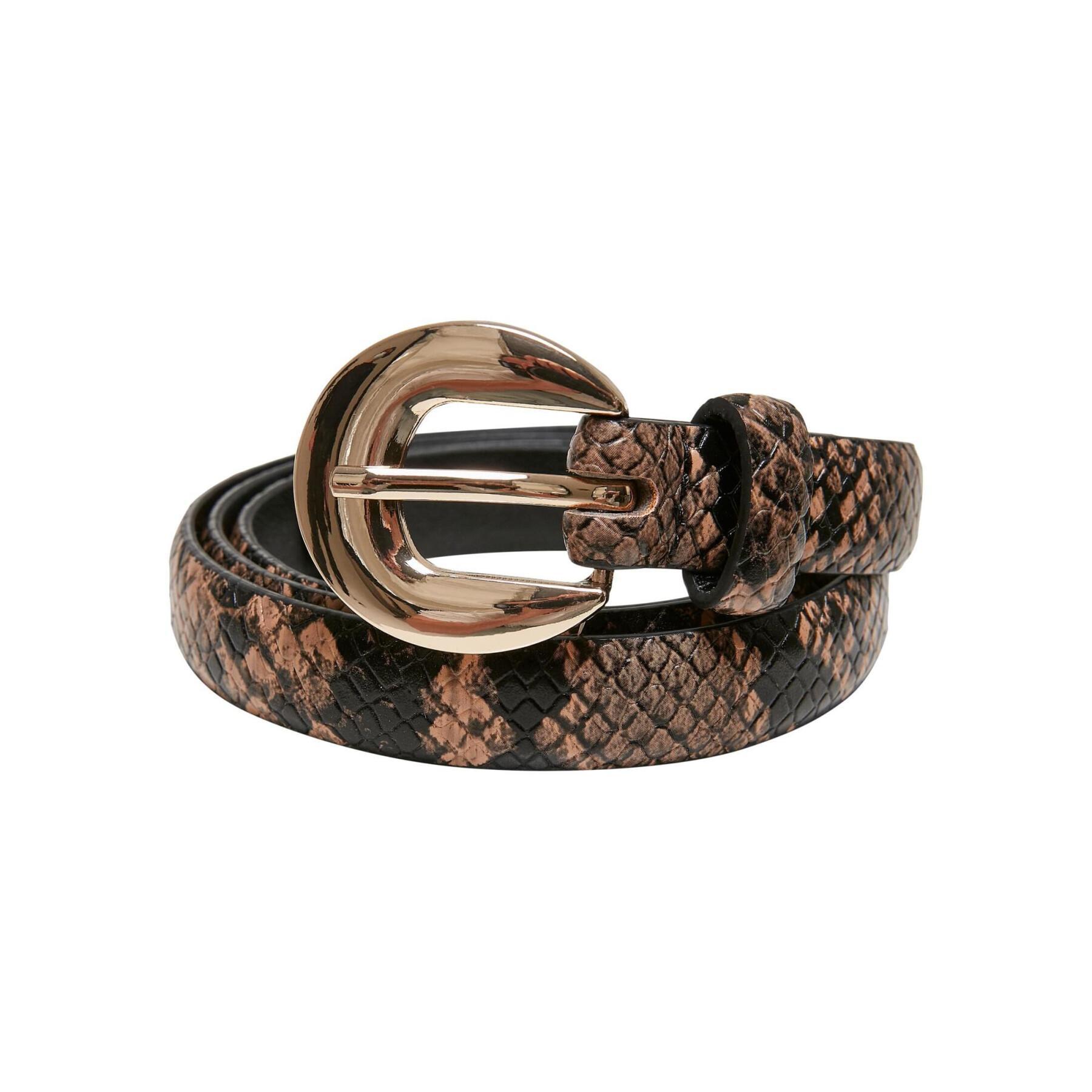 Synthetic leather belt woman Urban Classics Snake