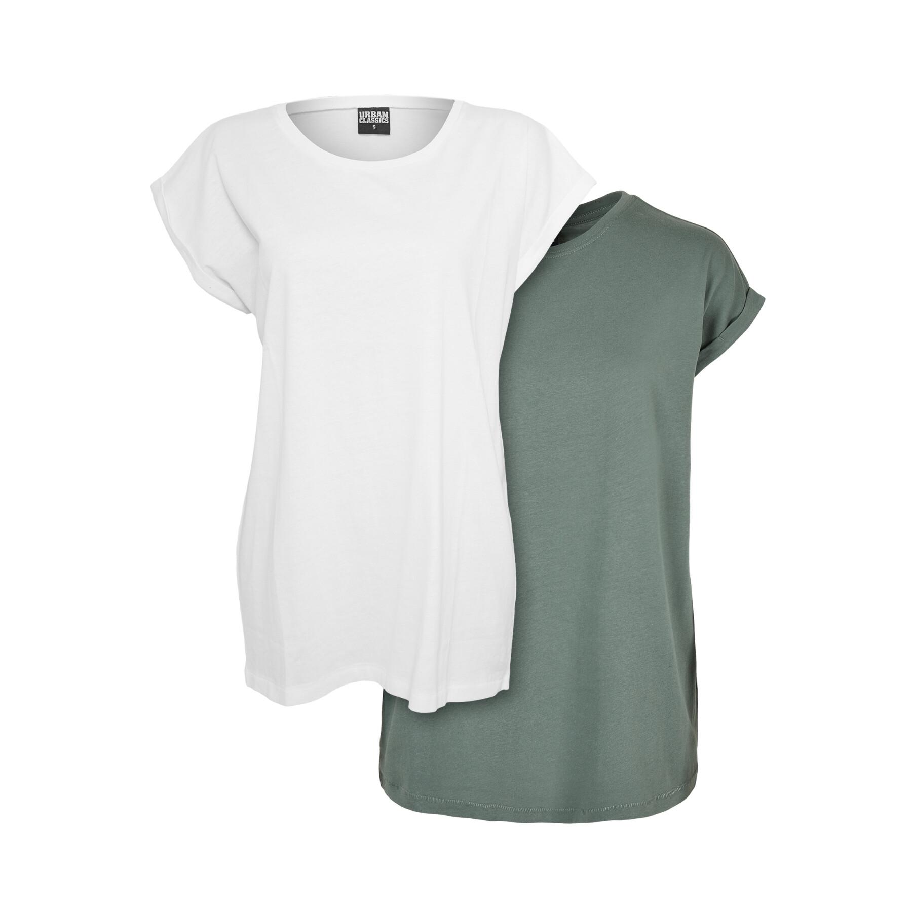 Women's long-shouldered T-shirts Urban Classics (x2)