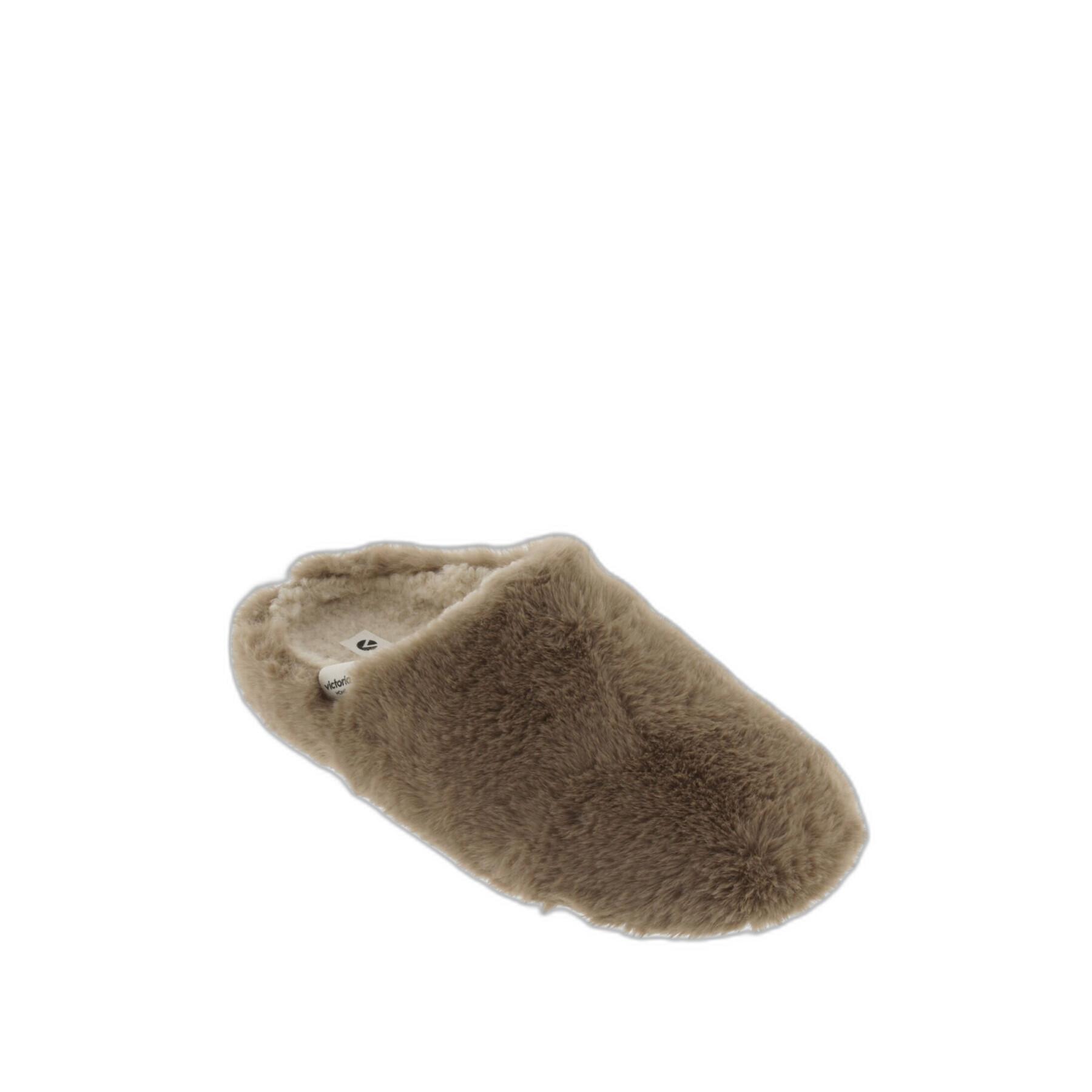Women's soft fur slippers Victoria Norte