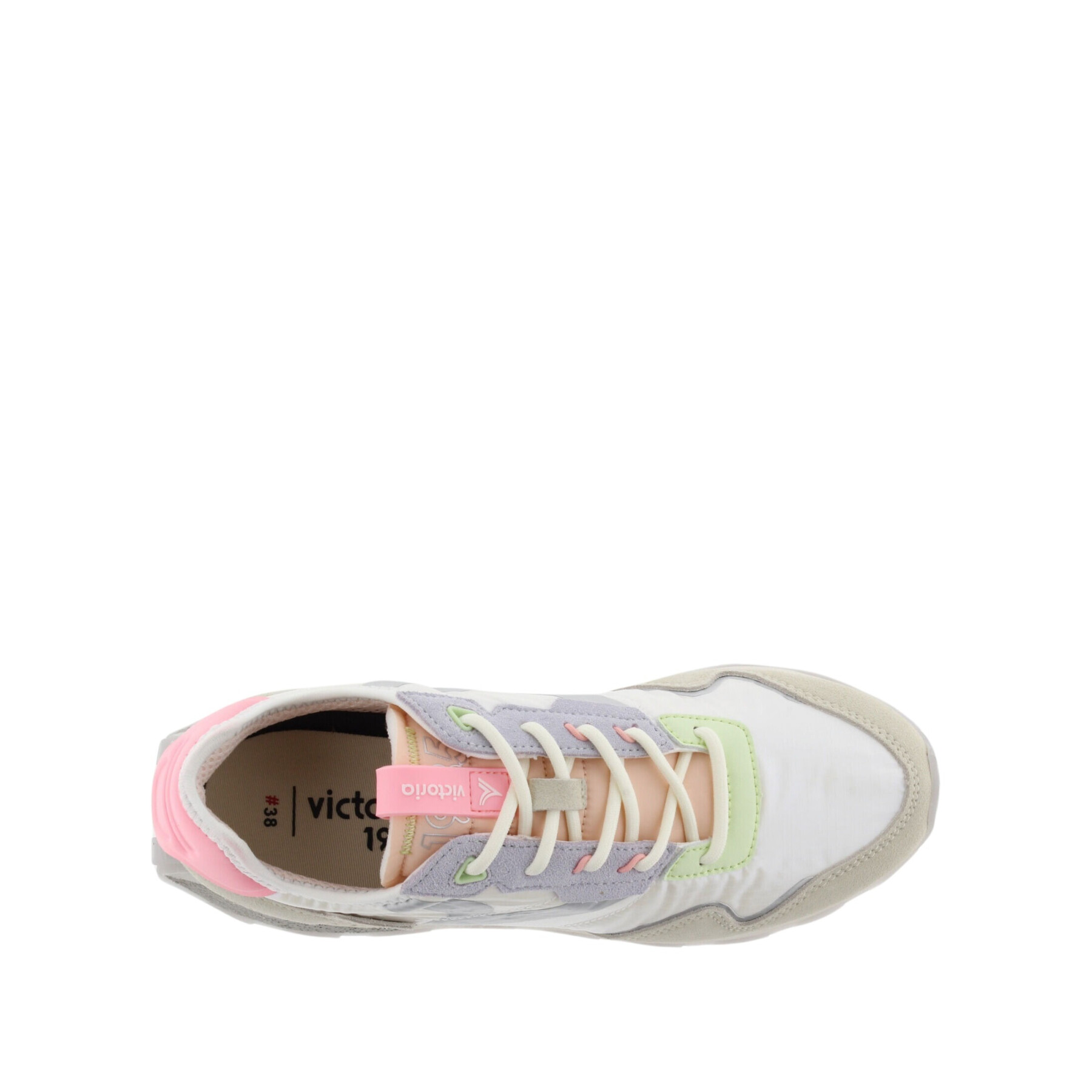 Women's leather and fabric sneakers Victoria