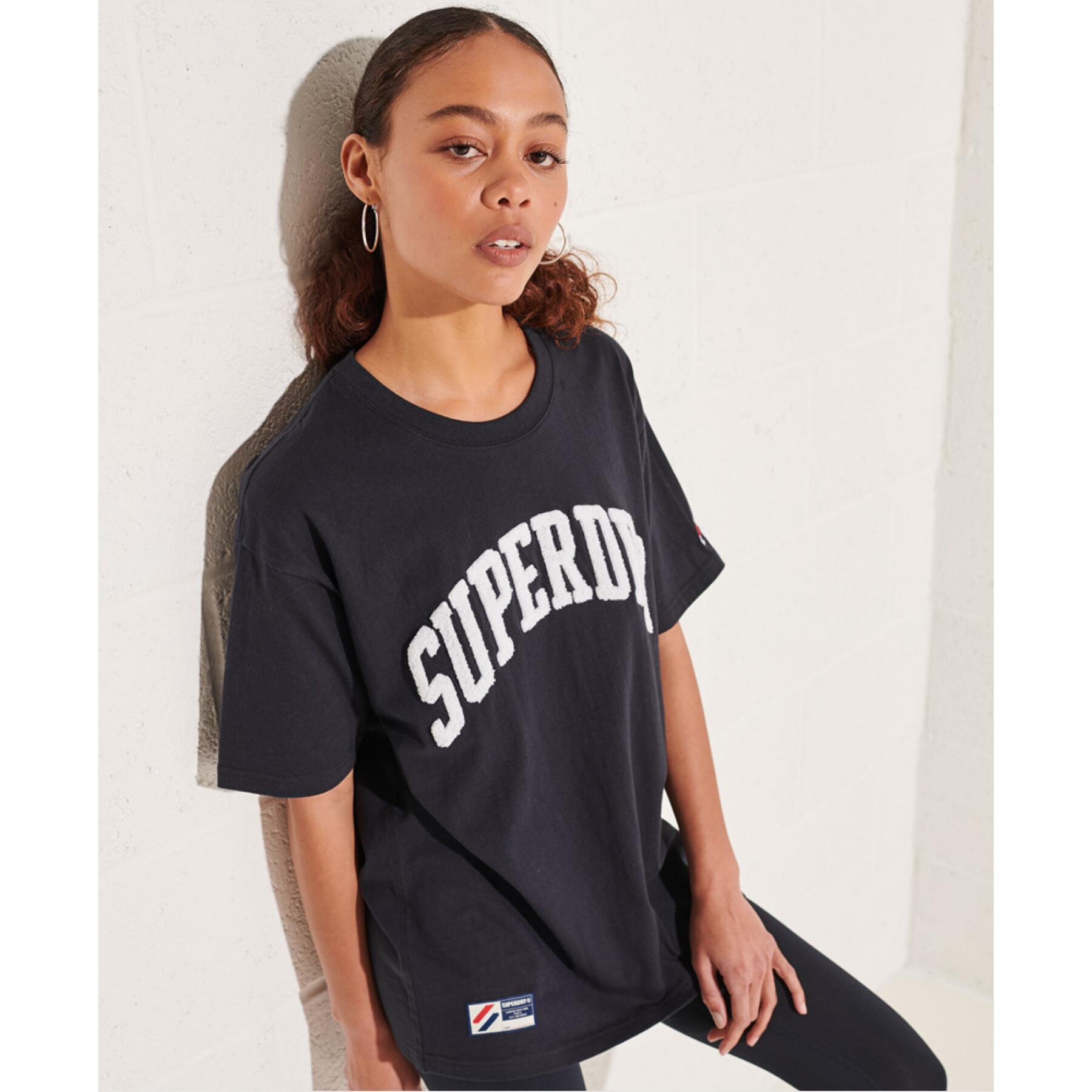 Plain T-shirt for women Superdry Varsity Arch