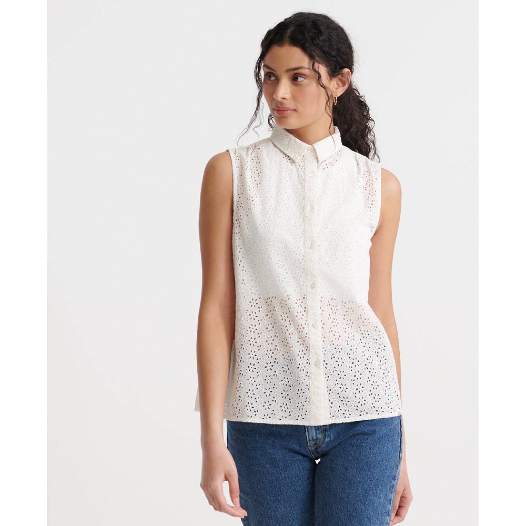 Woman's embroidered shirt Superdry Tilly