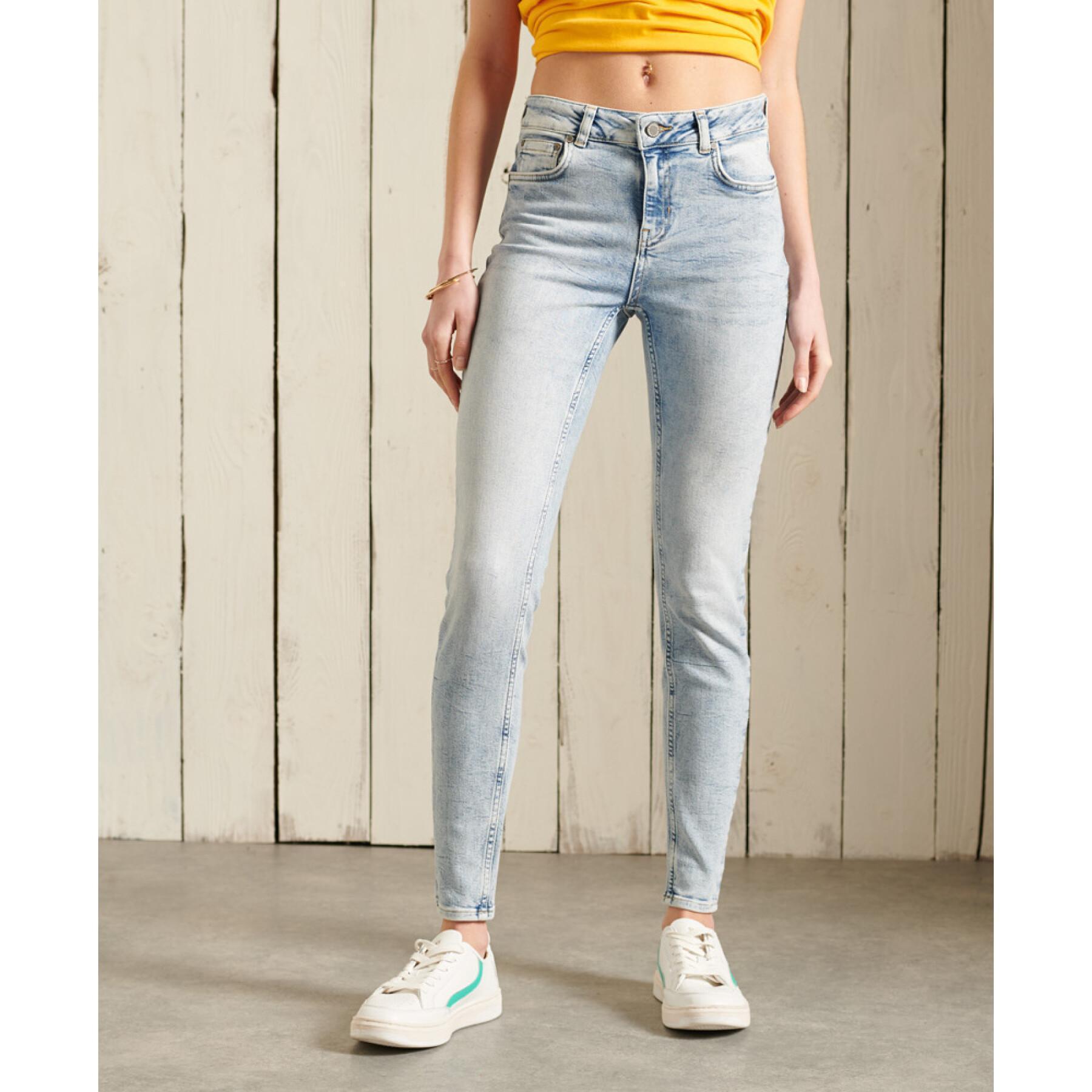 Women's mid-rise skinny jeans Superdry