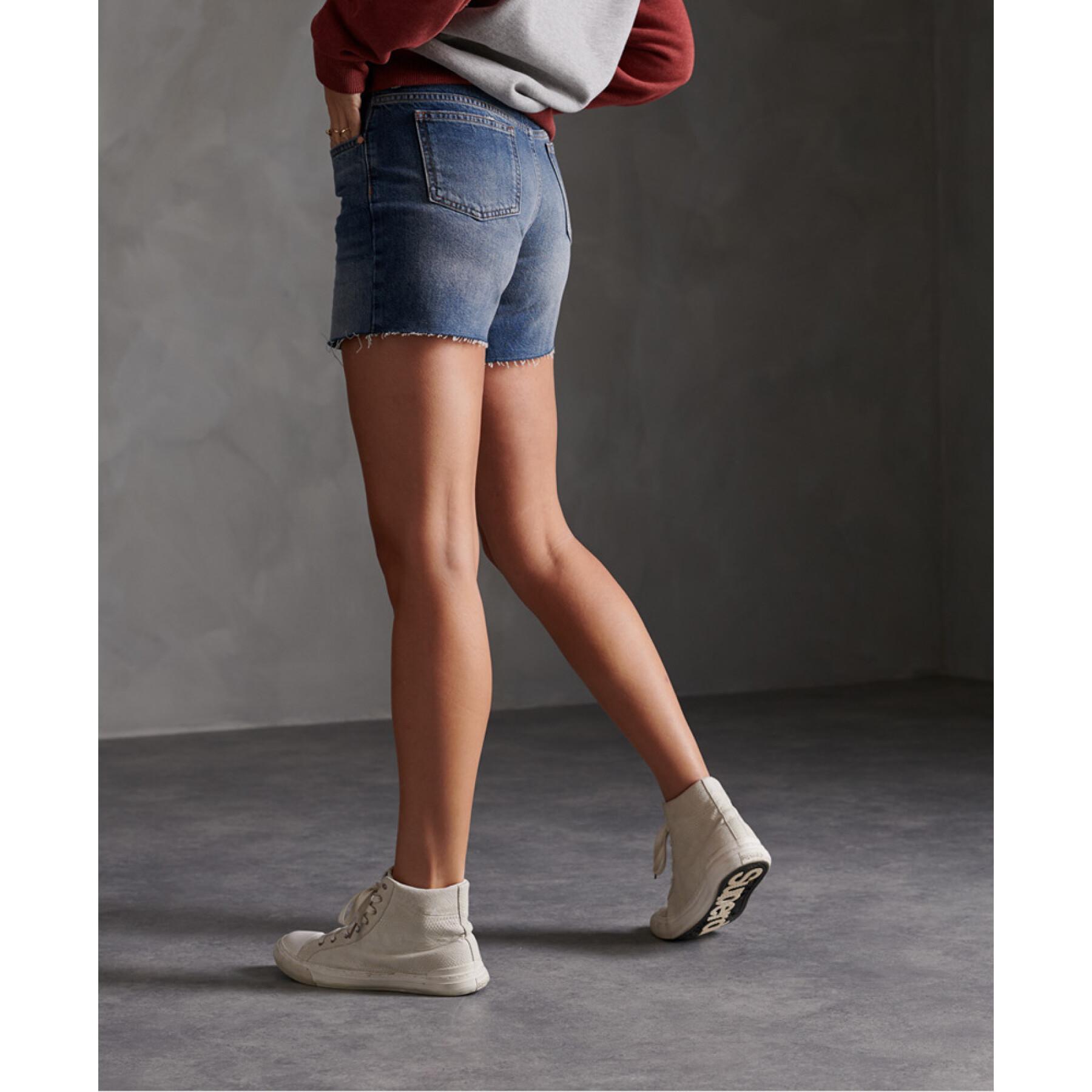 Women's mid-length denim shorts Superdry